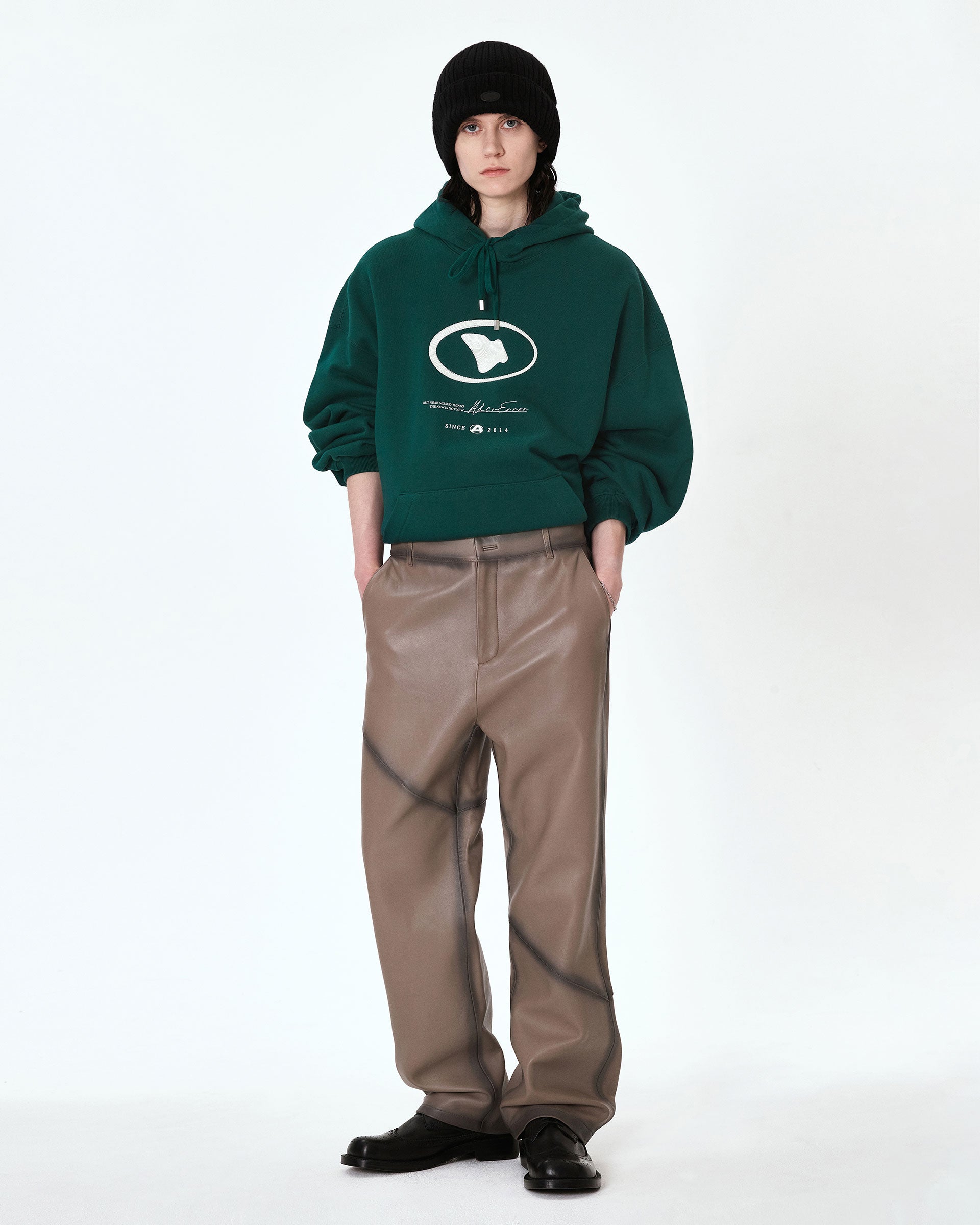 Ader Error - Etik logo hoodie (Green) product image 1 | TRAB K-Fashion Australia