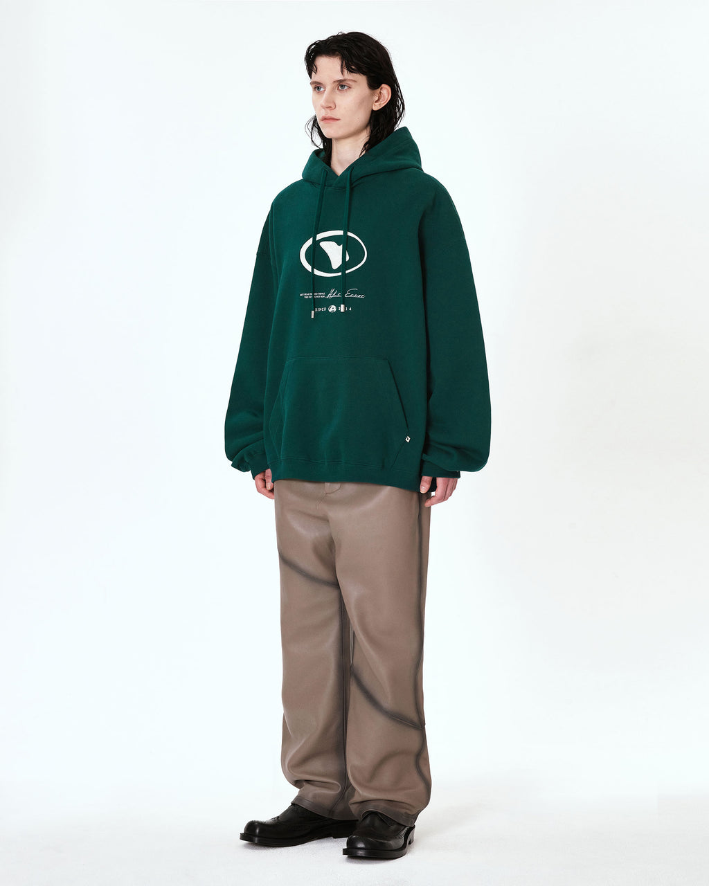 Ader Error - Etik logo hoodie (Green) product image 4 | TRAB K-Fashion Australia
