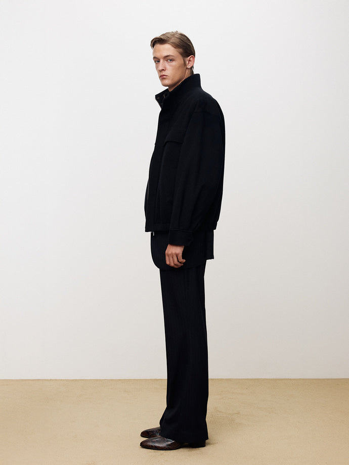 Tonywack - Wool And Cashmere Utility Blouson (Navy) product image 5 | TRAB K-Fashion Australia
