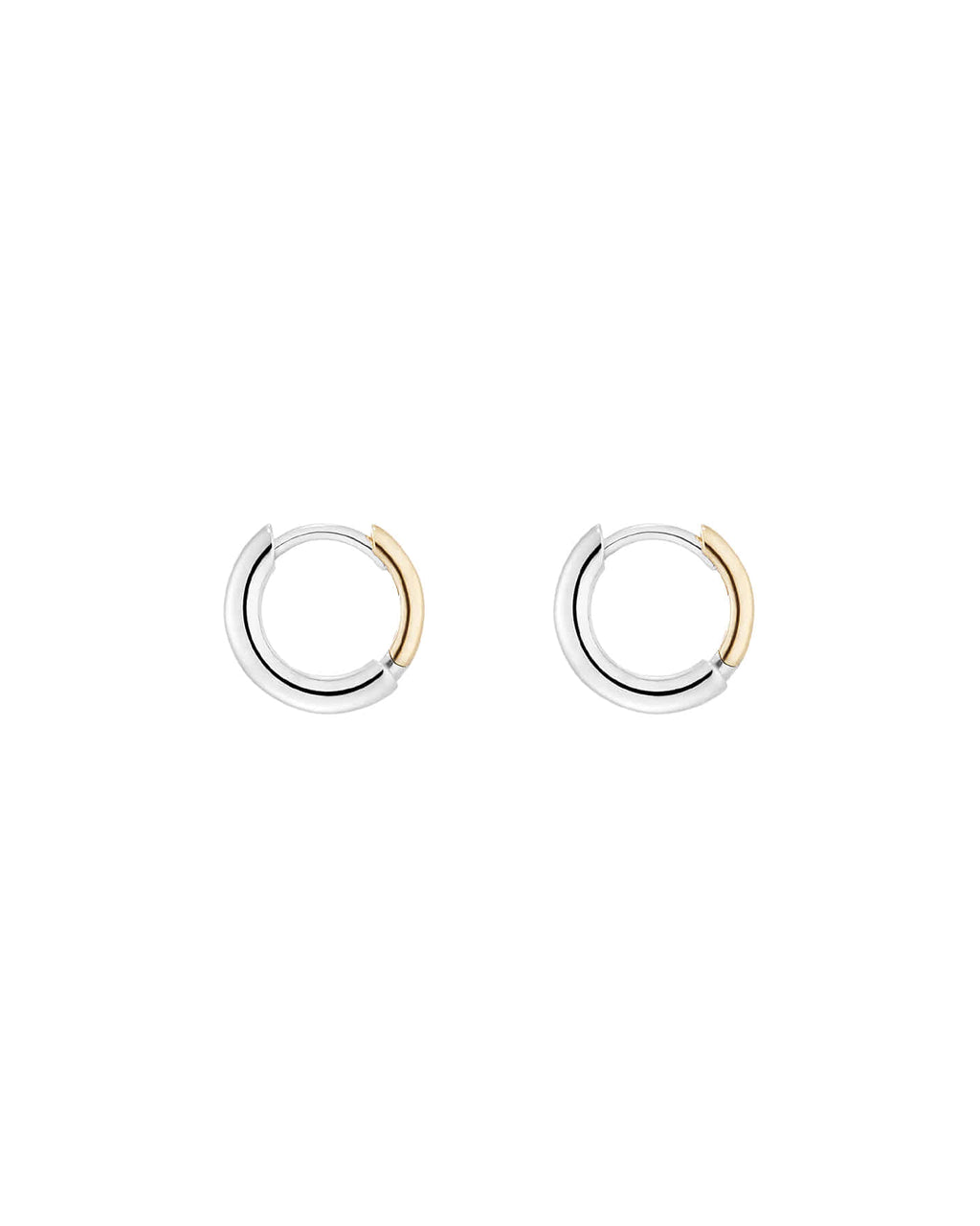 Numbering - Basic Two Tone Hoop Earrings #3106 product image 4 | TRAB K-Fashion Australia