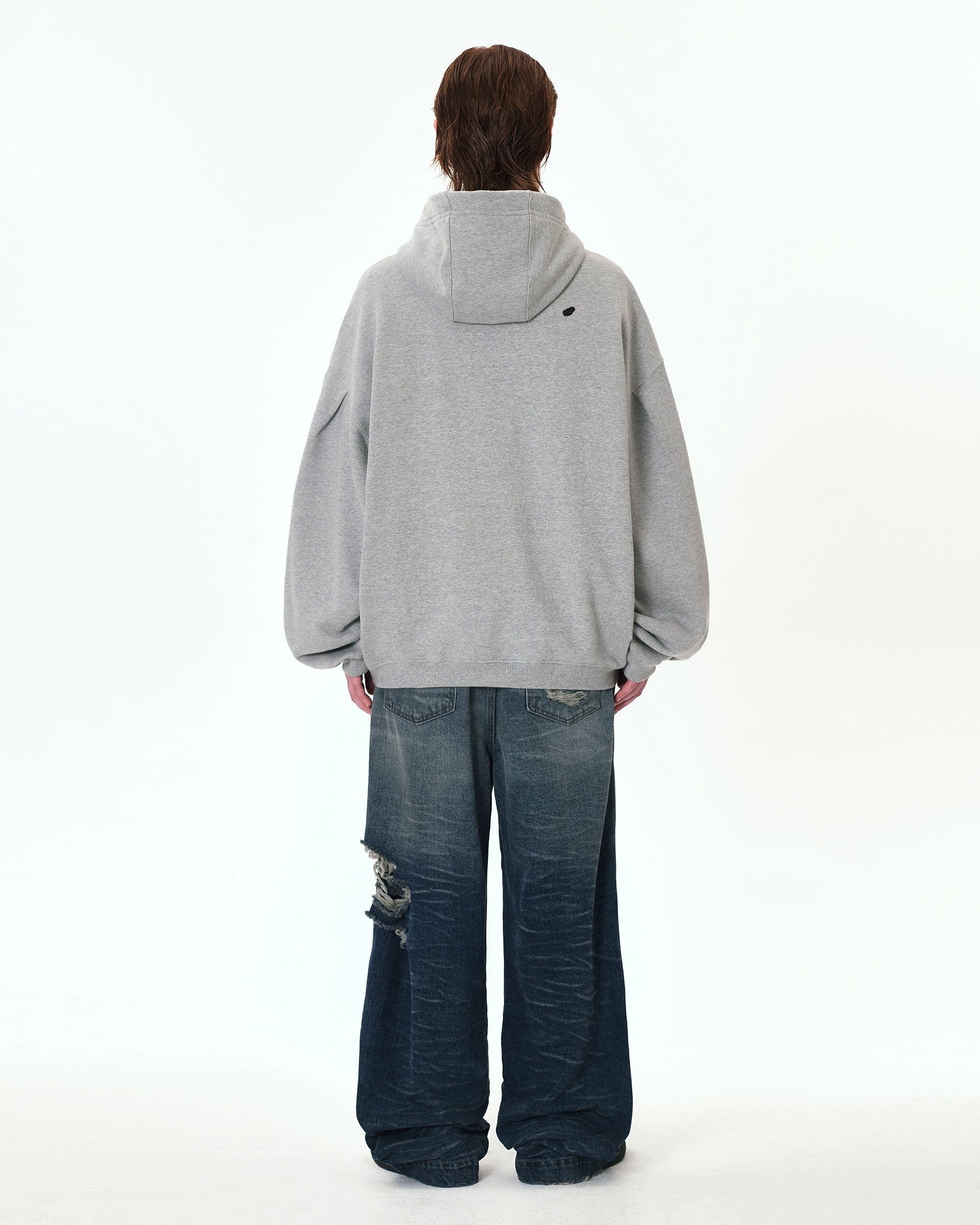 Ader Error - Etik logo hoodie (Grey) product image 5 | TRAB K-Fashion Australia