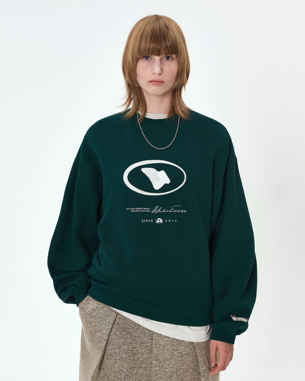 Ader Error - Etik logo sweatshirt (Green) product image 2 | TRAB K-Fashion Australia