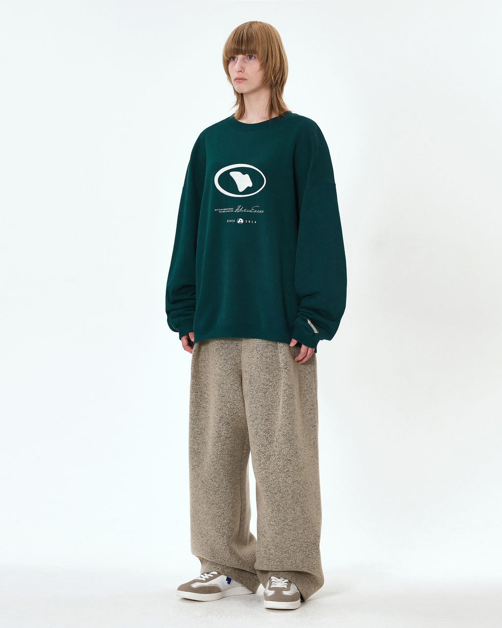 Ader Error - Etik logo sweatshirt (Green) product image 4 | TRAB K-Fashion Australia