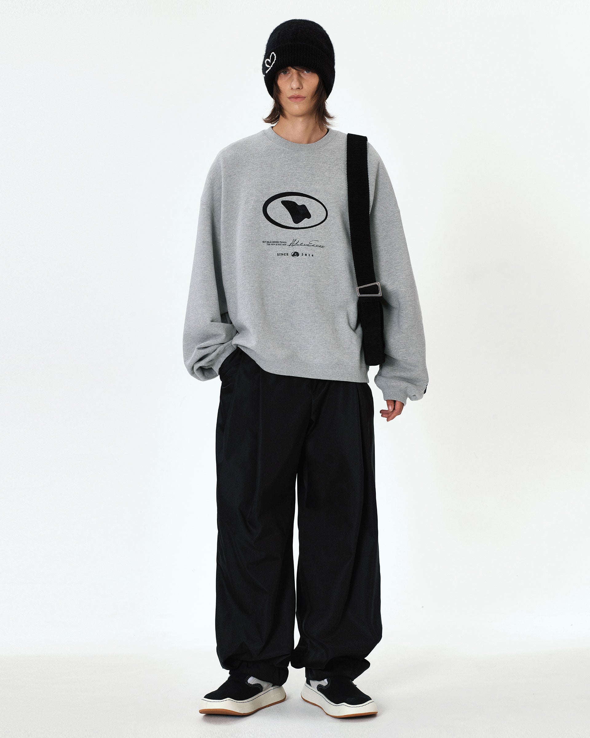 Ader Error - Etik logo sweatshirt (Grey) product image 1 | TRAB K-Fashion Australia