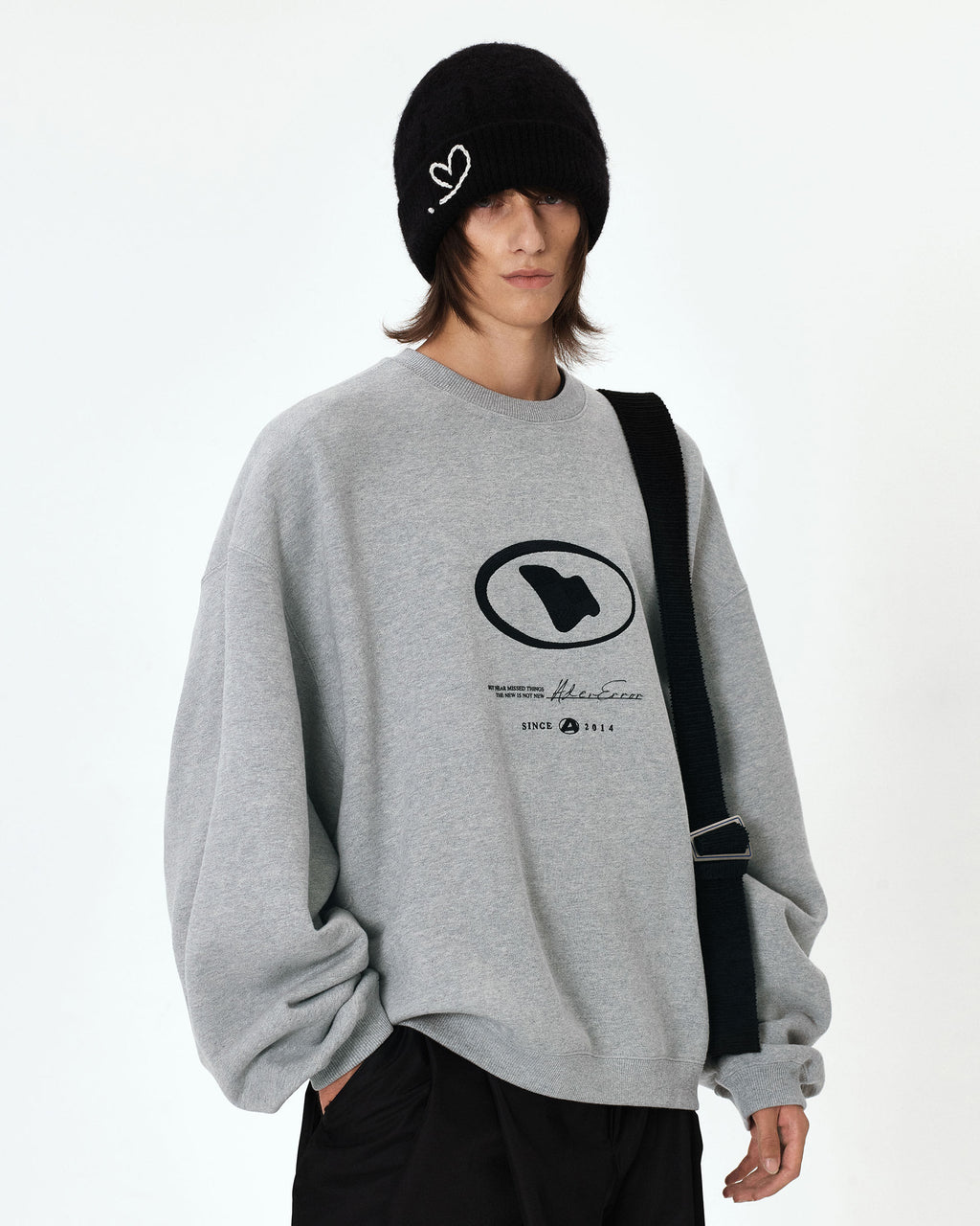 Ader Error - Etik logo sweatshirt (Grey) product image 2 | TRAB K-Fashion Australia