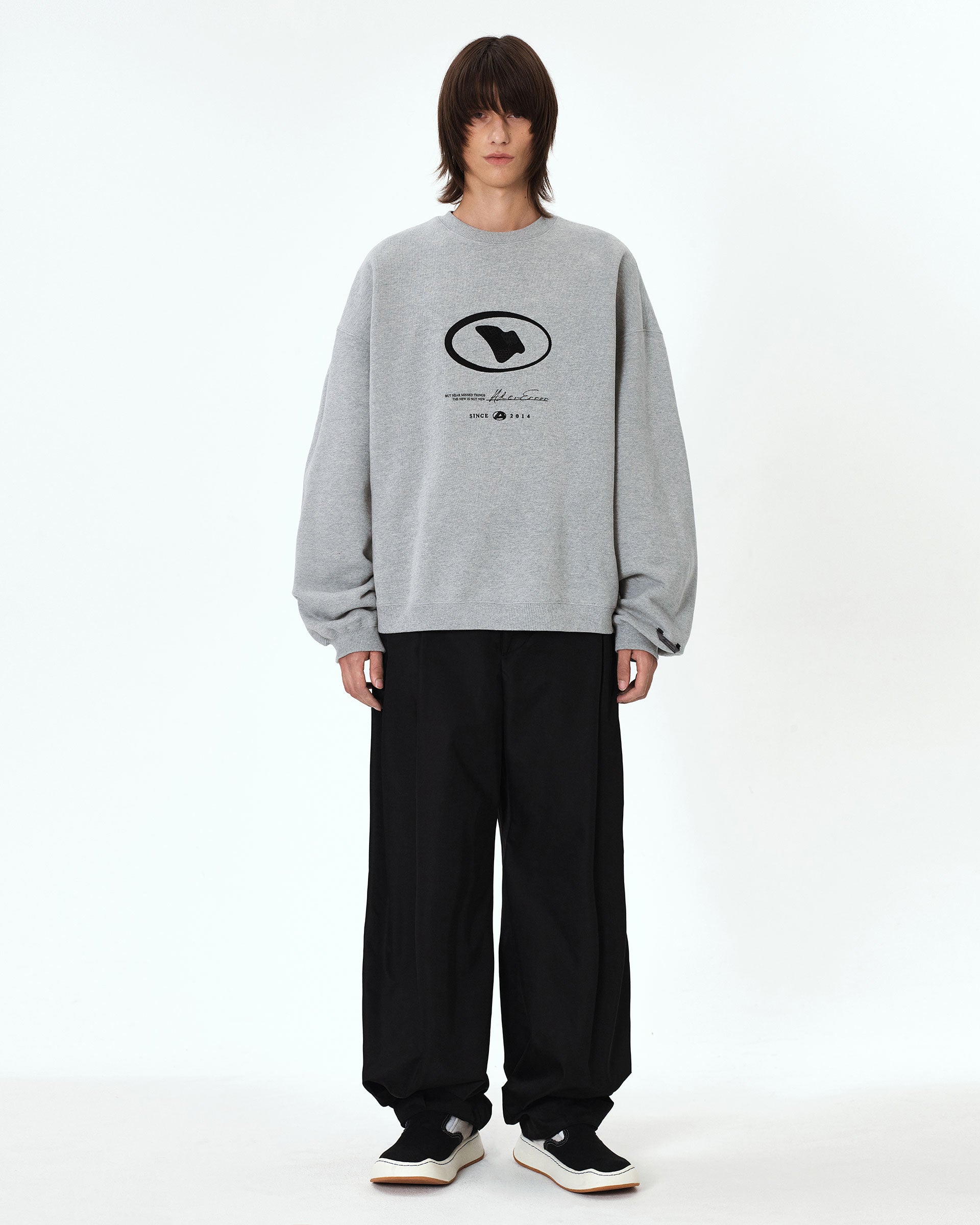Ader Error - Etik logo sweatshirt (Grey) product image 3 | TRAB K-Fashion Australia