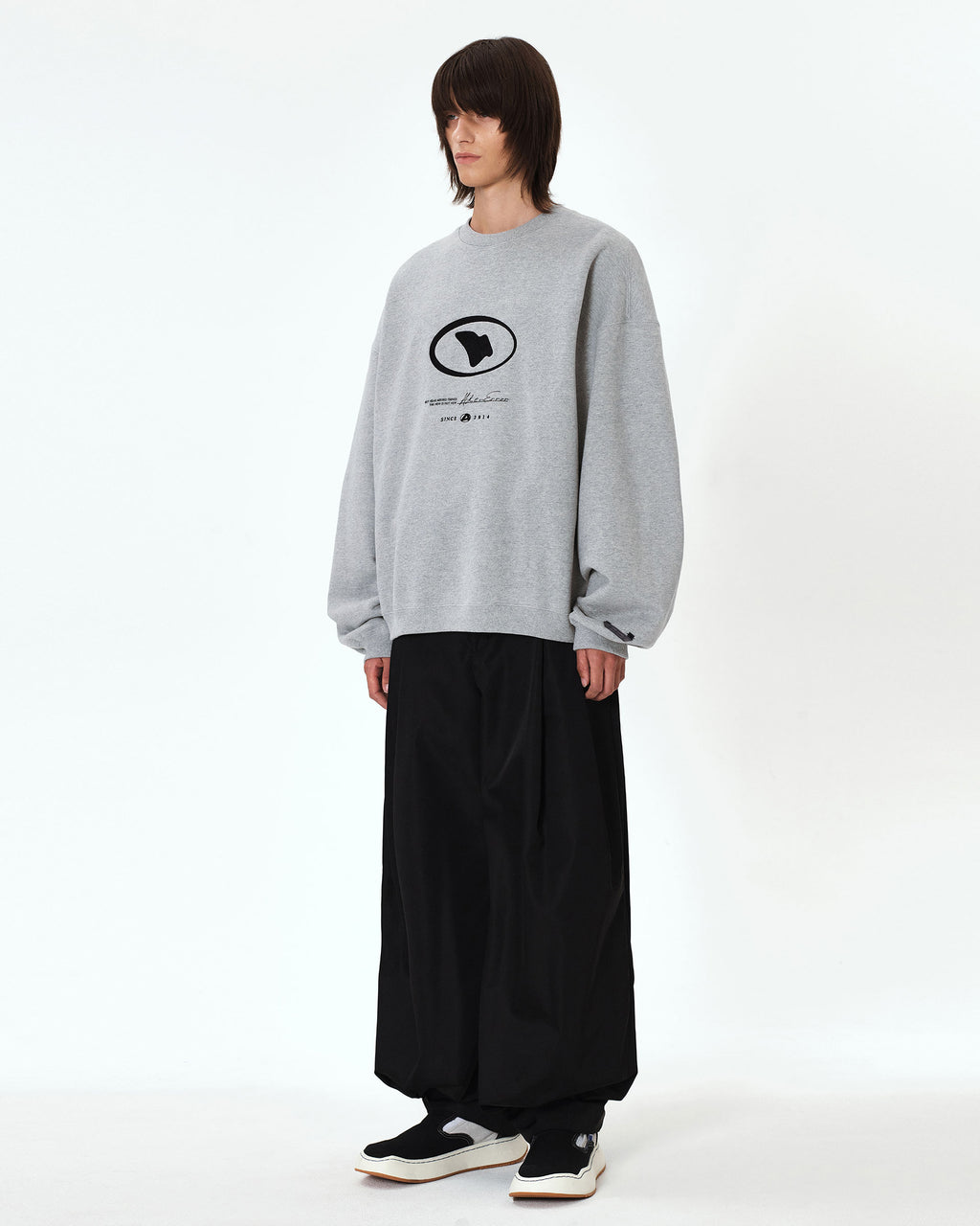 Ader Error - Etik logo sweatshirt (Grey) product image 4 | TRAB K-Fashion Australia