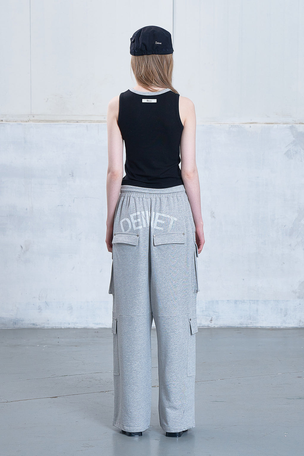 Deinet - Utility Cargo Sweat Pants (Melange Grey) product image 3 | TRAB K-Fashion Australia