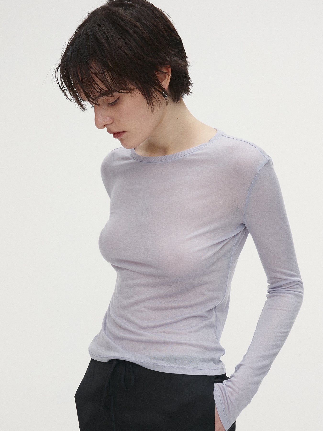 Tonywack - Wool Tencel Long Sleeve (Lavender) product image 6 | TRAB K-Fashion Australia