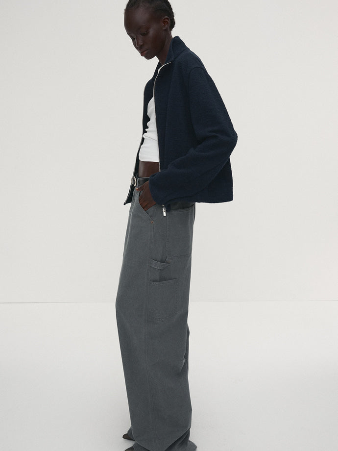 Tonywack - Washed Cotton Wide-Leg Work Pants (Rhino) product image 2 | TRAB K-Fashion Australia