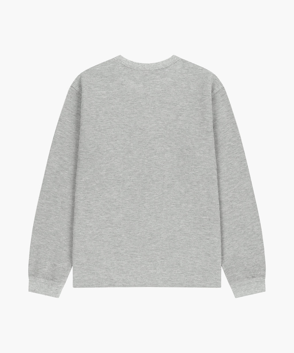 Marithe & Francois Girbaud - Waffle Long Sleeve Tee (Heather Gray) product image 2 | TRAB K-Fashion Australia