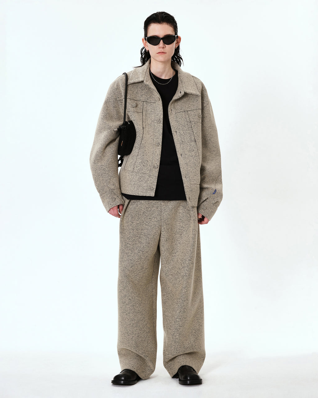 Ader Error - Banqu trucker jacket (Grey) product image 1 | TRAB K-Fashion Australia