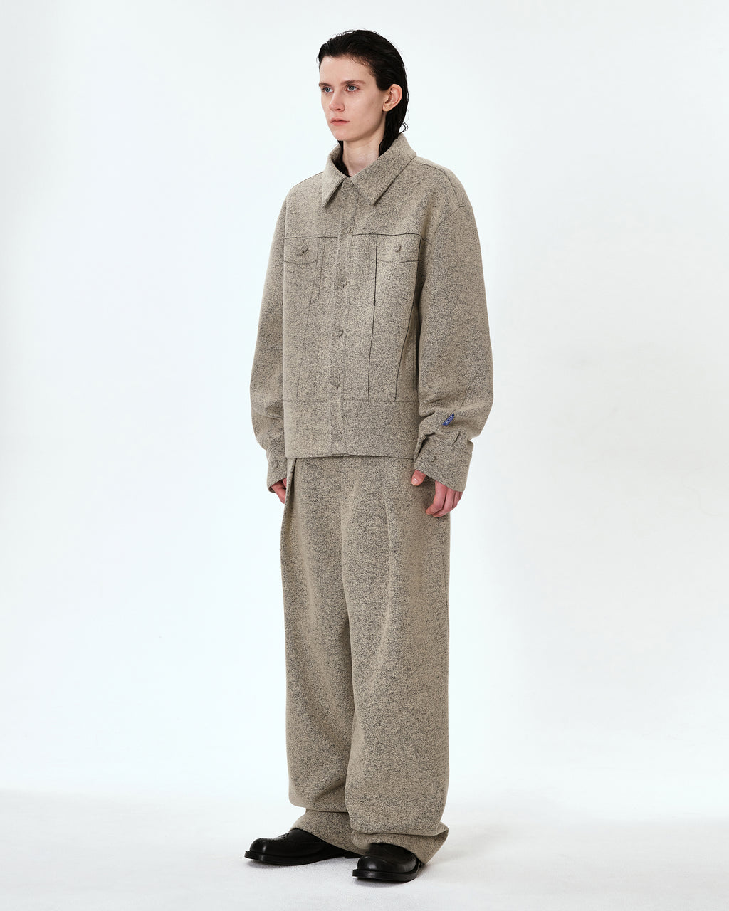 Ader Error - Banqu trucker jacket (Grey) product image 4 | TRAB K-Fashion Australia