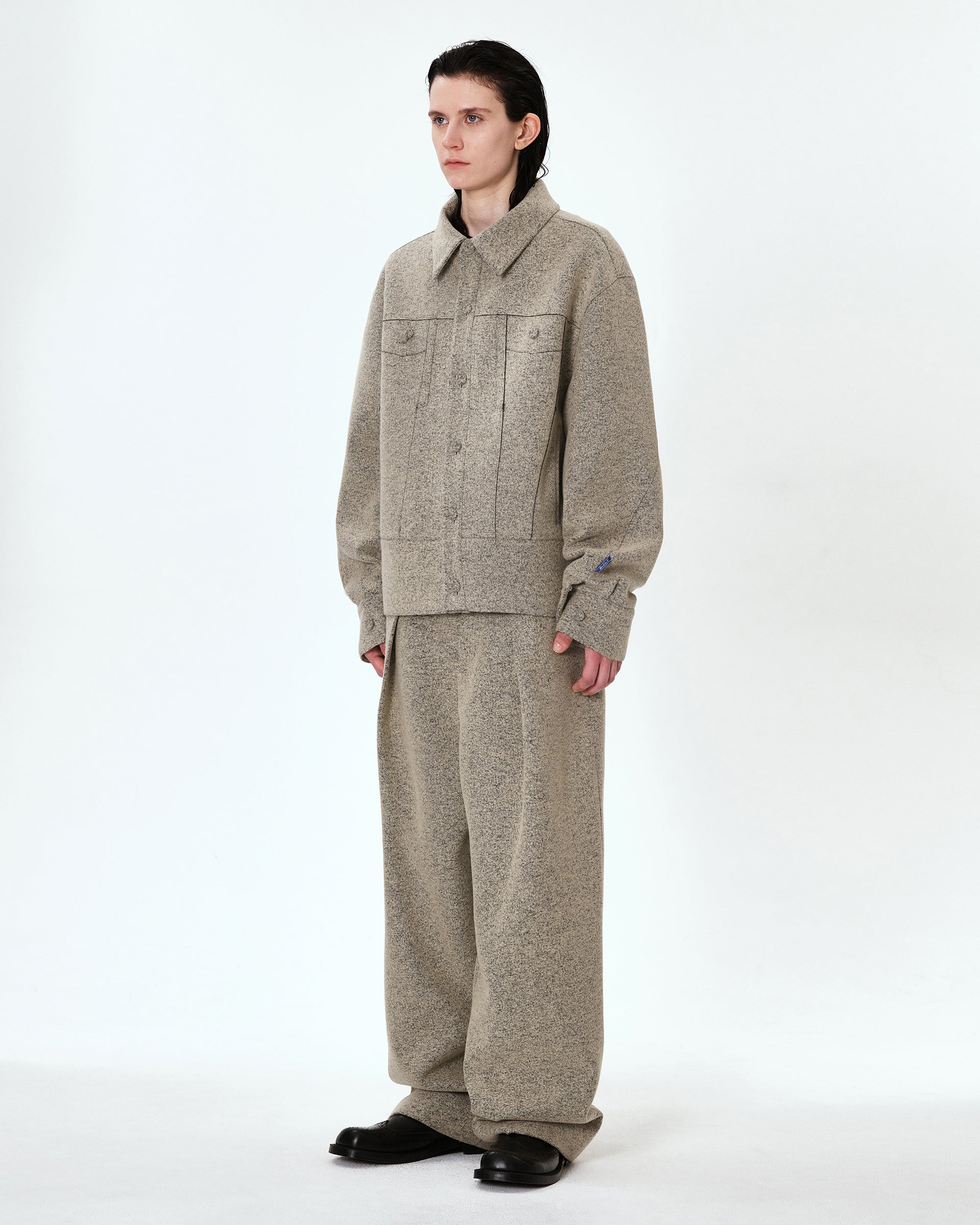 Ader Error - Banqu trucker jacket (Grey) product image 4 | TRAB K-Fashion Australia