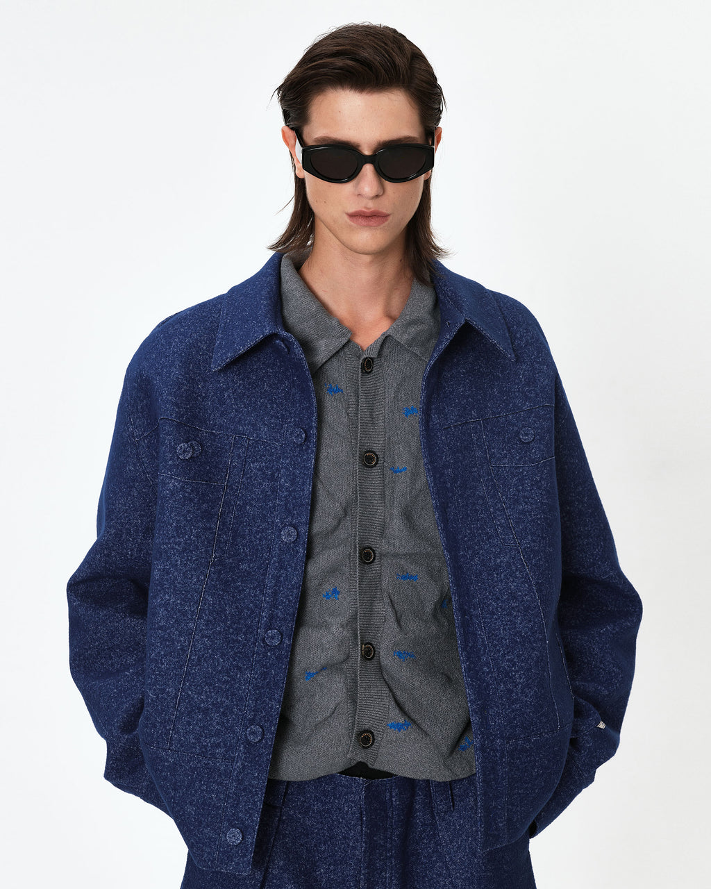 Ader Error - Banqu trucker jacket (Blue) product image 2 | TRAB K-Fashion Australia