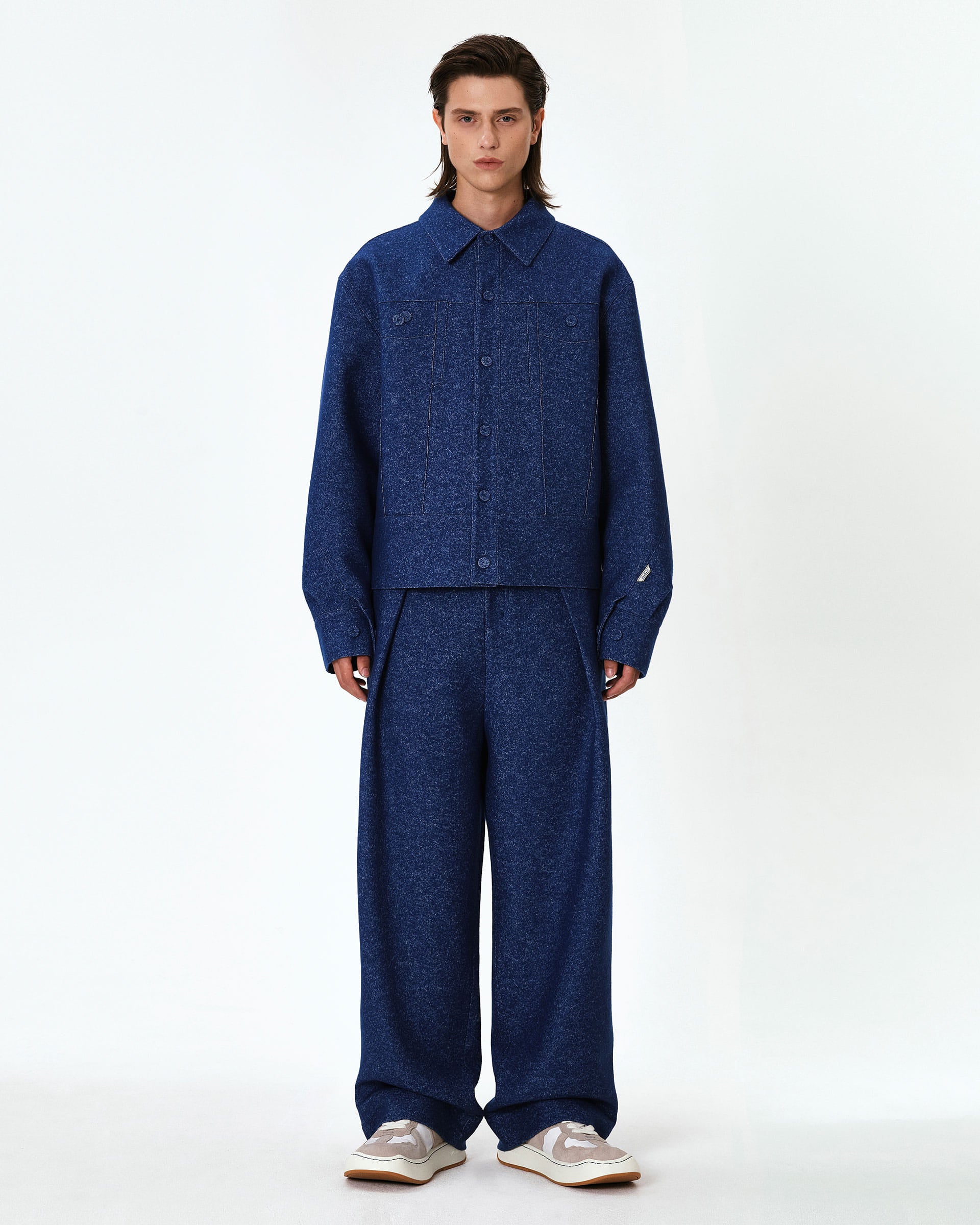 Ader Error - Banqu trucker jacket (Blue) product image 3 | TRAB K-Fashion Australia