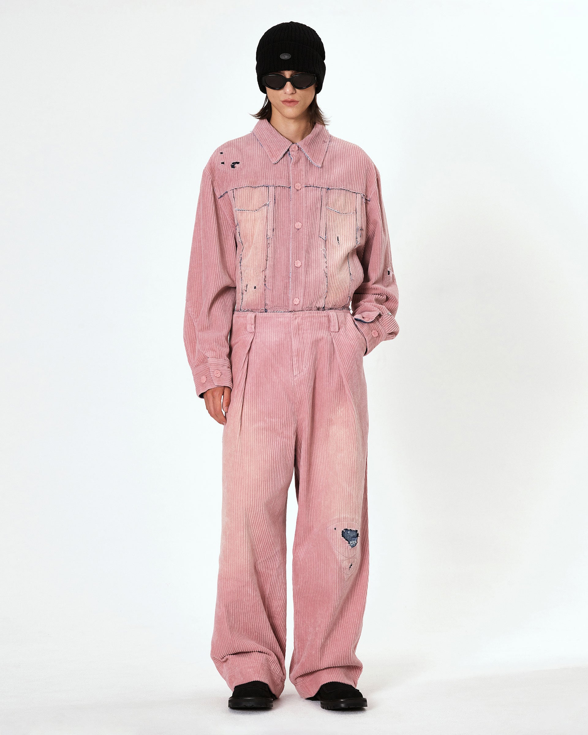 Ader Error - Carid aging trucker jacket (Pink) product image 1 | TRAB K-Fashion Australia