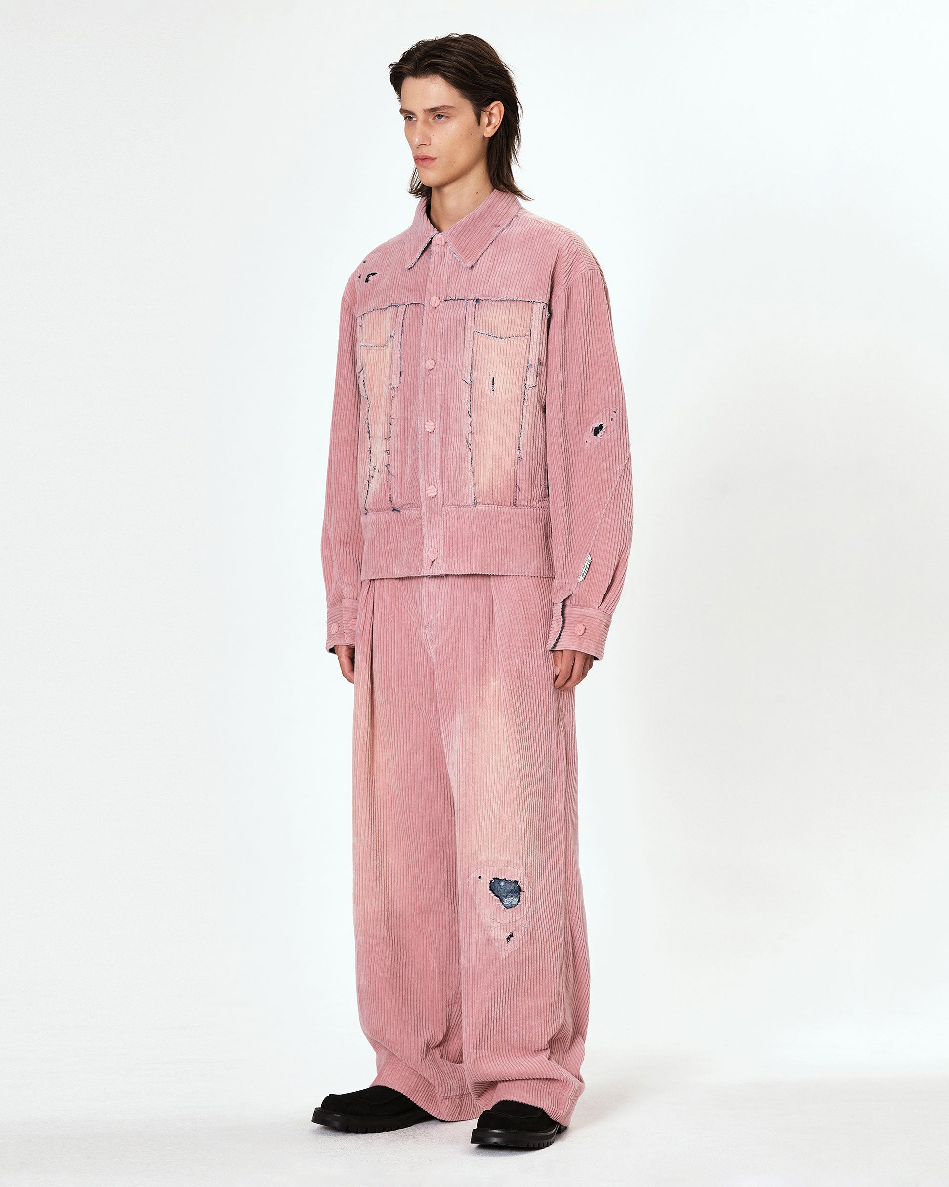 Ader Error - Carid aging trucker jacket (Pink) product image 4 | TRAB K-Fashion Australia