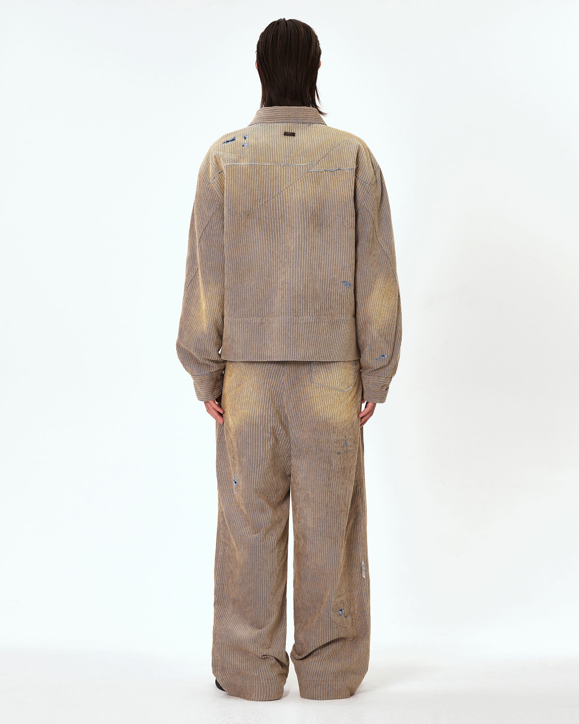 Ader Error - Carid aging trucker jacket (Beige) product image 7 | TRAB K-Fashion Australia