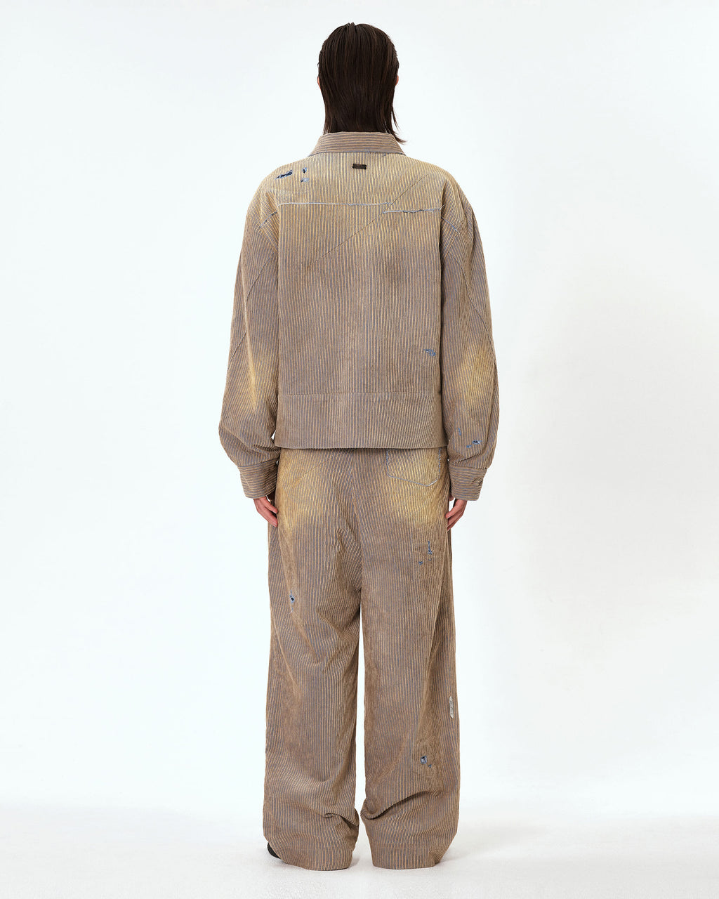 Ader Error - Carid aging trucker jacket (Beige) product image 7 | TRAB K-Fashion Australia