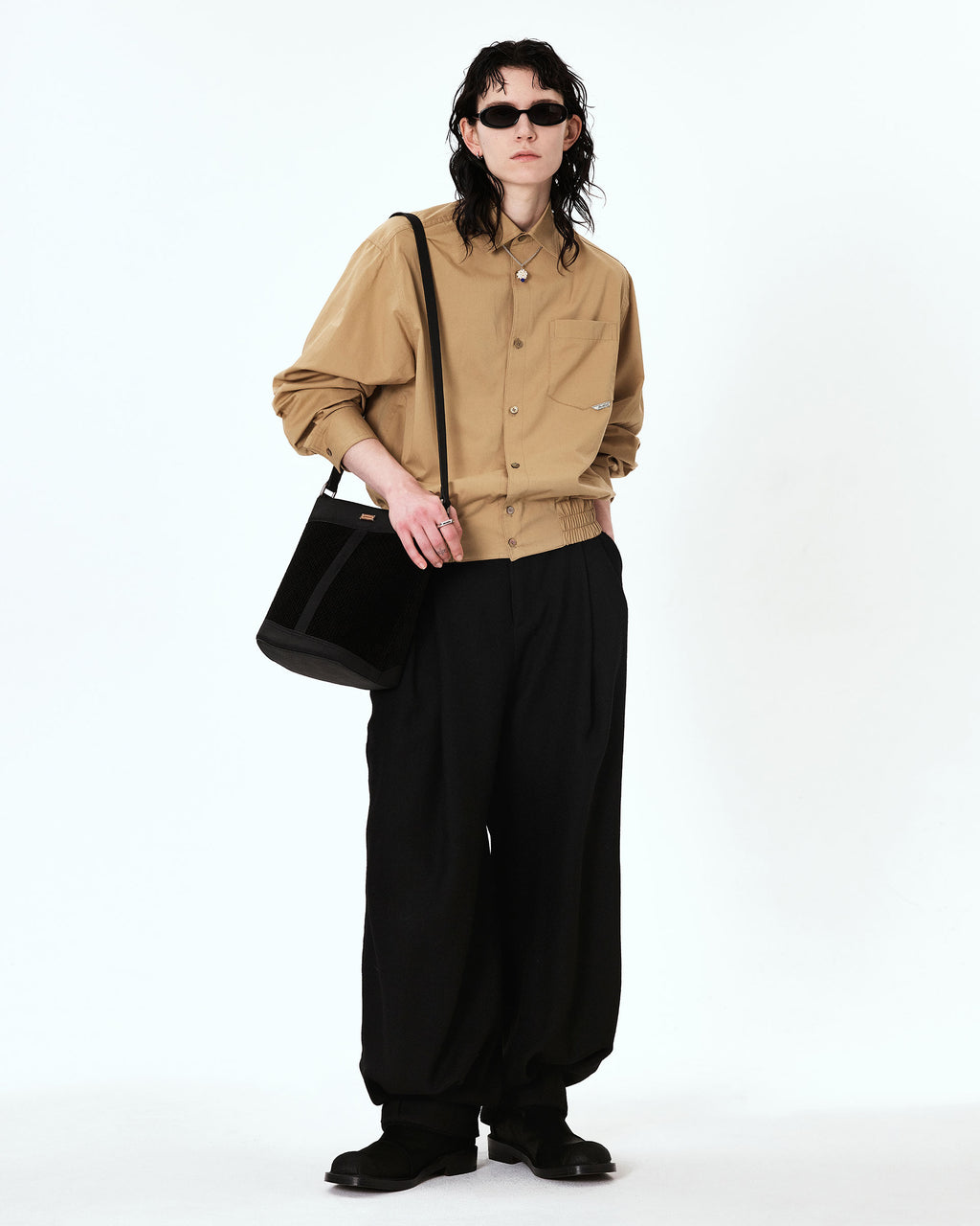 Ader Error - Tarv shirt (Brown) product image 1 | TRAB K-Fashion Australia
