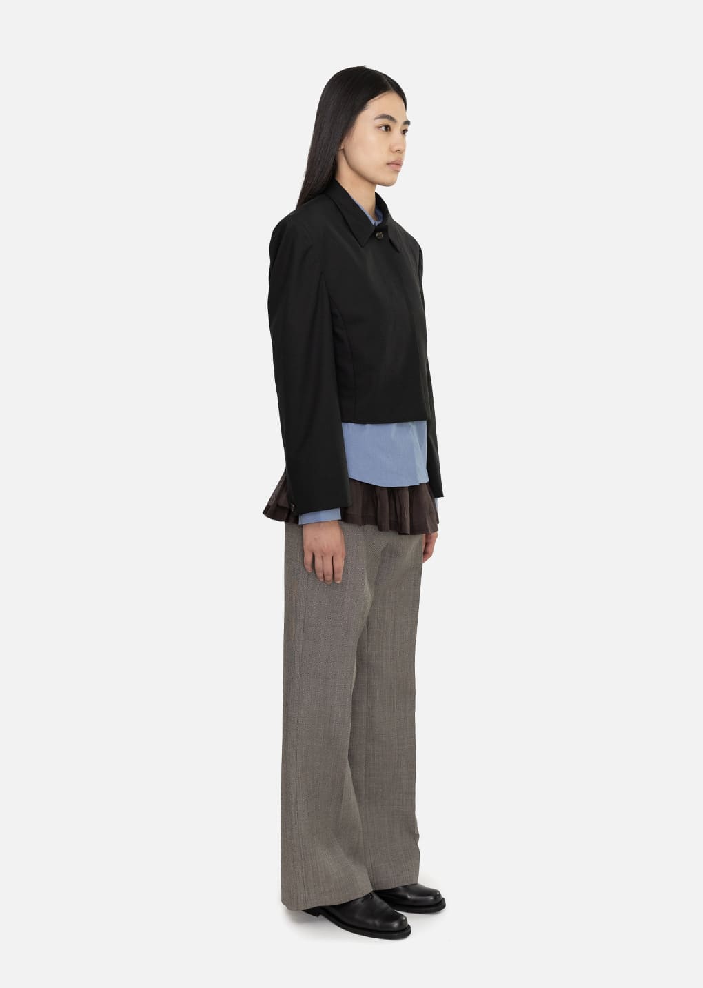 Amomento - Wool Short Jacket (Black) product image 3 | TRAB K-Fashion Australia