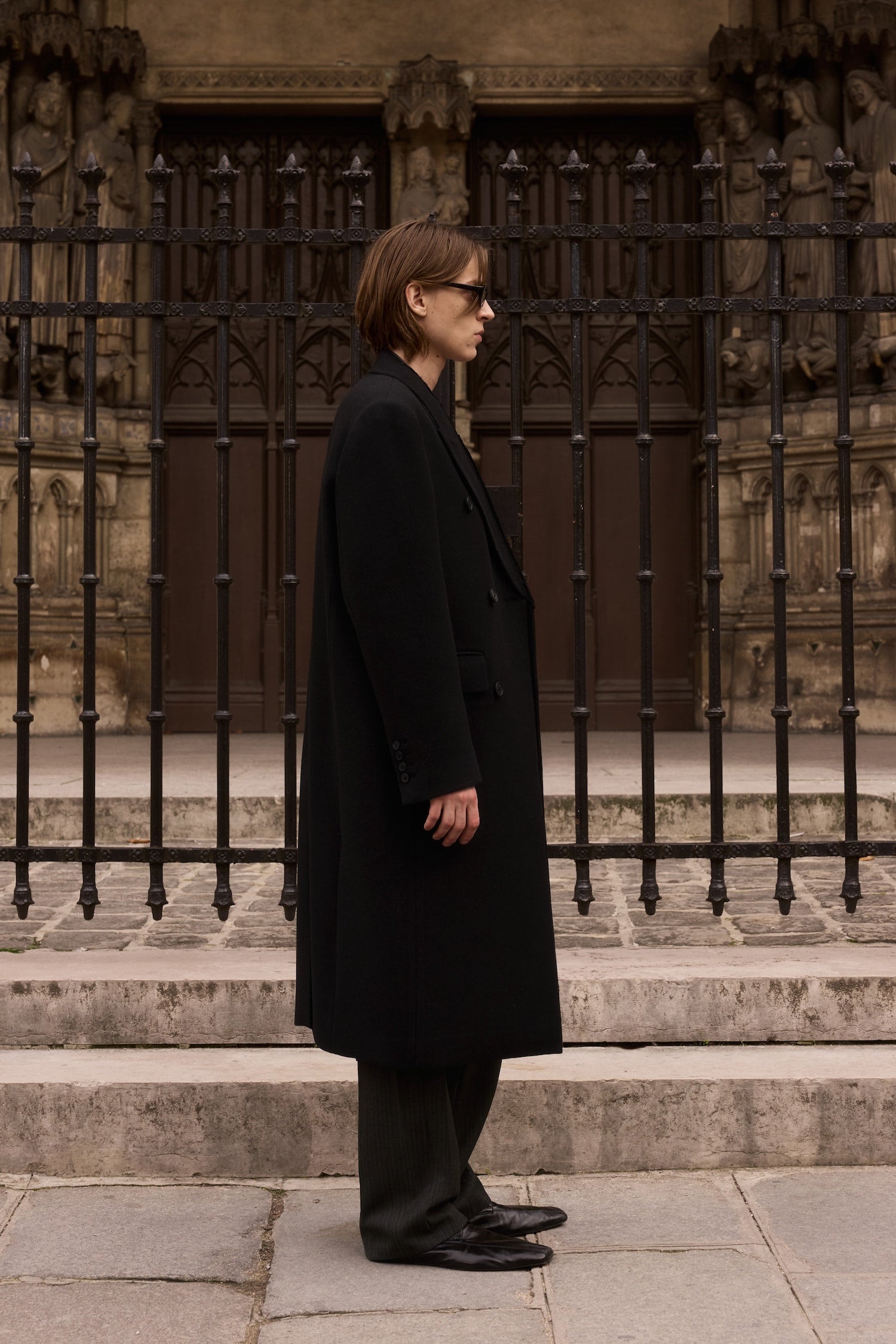 STU - Inverted Double Coat In (Black) product image 4 | TRAB K-Fashion Australia