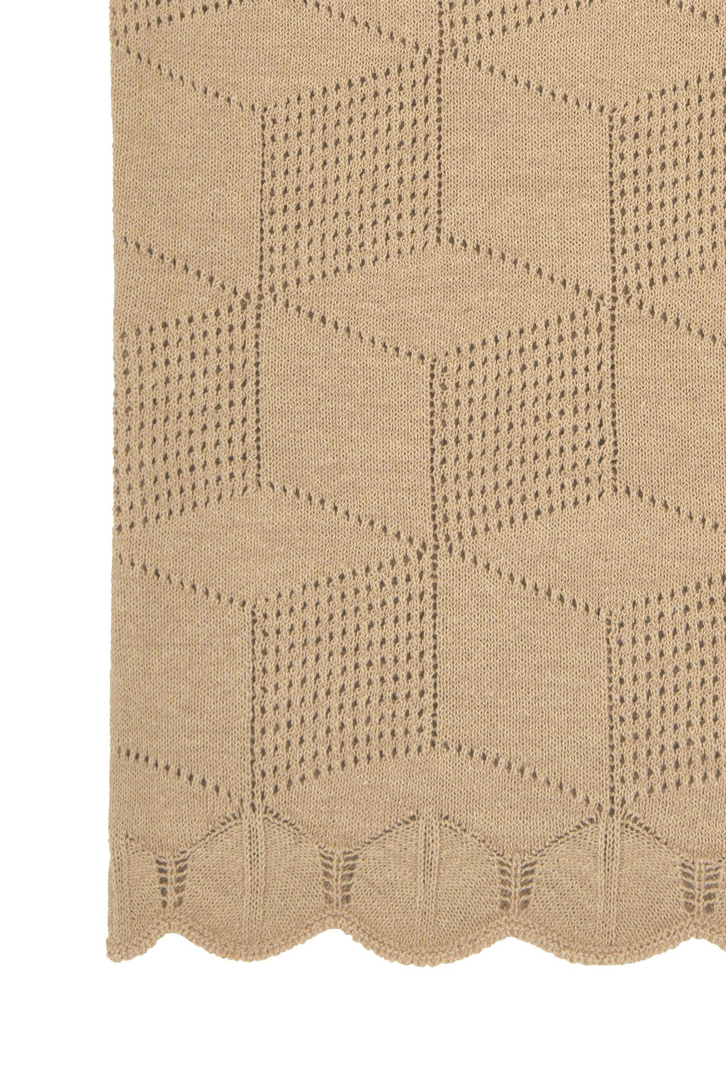 Ioedle - Architectural Infinite Hexagonal Mesh Vest (Beige) product image 6 | TRAB K-Fashion Australia