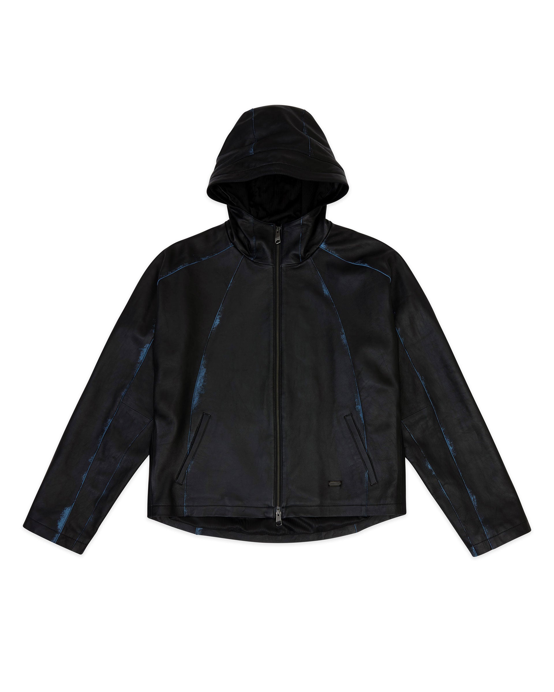 Ader Error - Burnid leather jacket (Noir) product image 12 | TRAB K-Fashion Australia