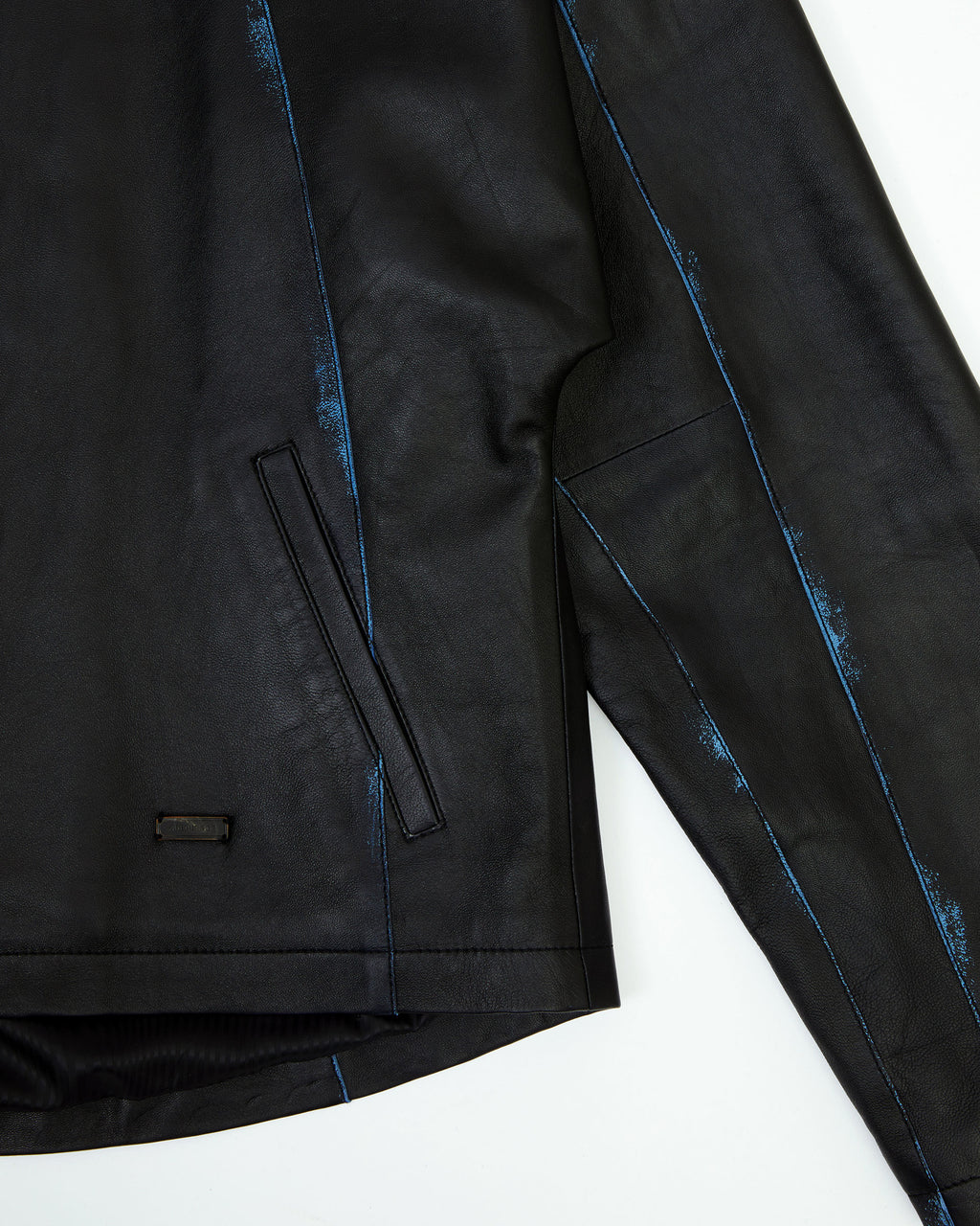 Ader Error - Burnid leather jacket (Noir) product image 7 | TRAB K-Fashion Australia
