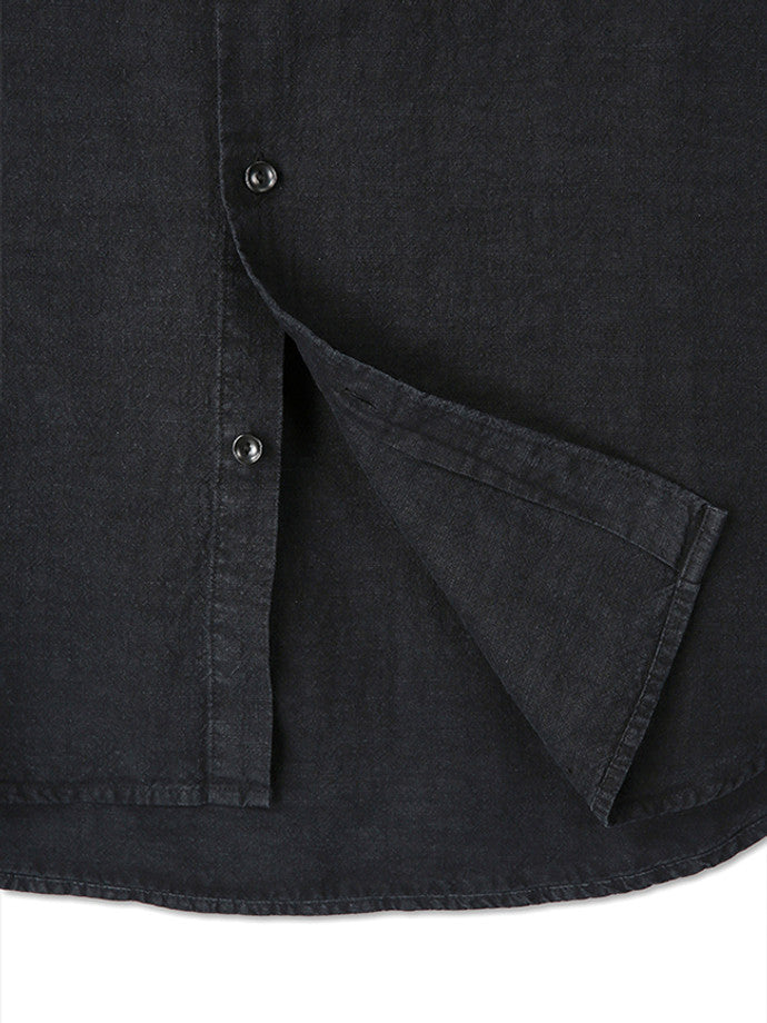 Art if acts - Washed Linen Shirt (Black) product image 11 | TRAB K-Fashion Australia