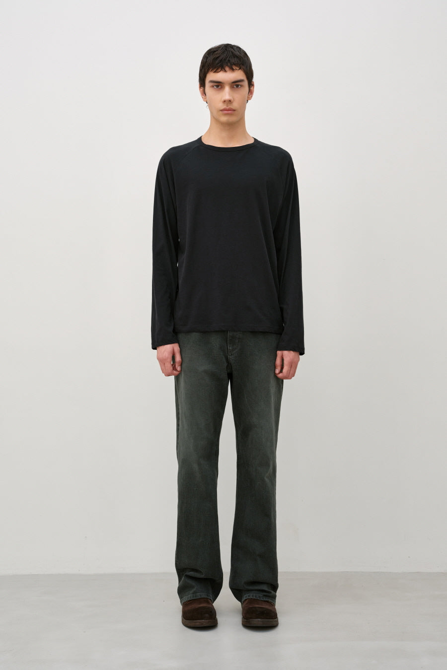 Insilence - High Twist Cotton Long Sleeve (Black) product image 3 | TRAB K-Fashion Australia