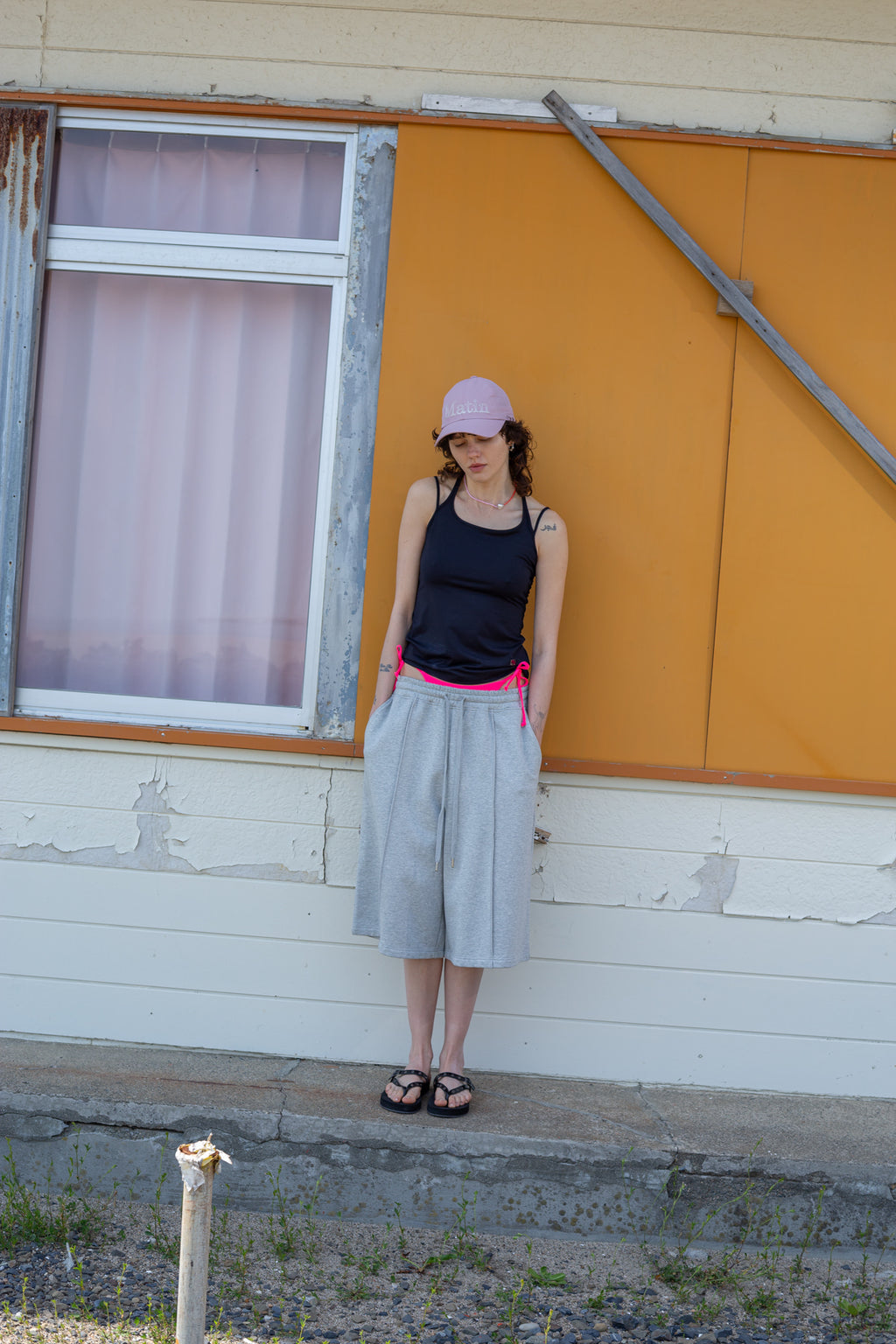 Matin Kim - String Halter Neck Tank Top (Black) product image 9 | TRAB K-Fashion Australia