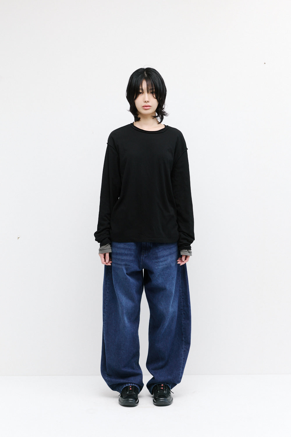 Hatchingroom - Two Face Ringer Tee (Olive/Black) product image 10 | TRAB K-Fashion Australia