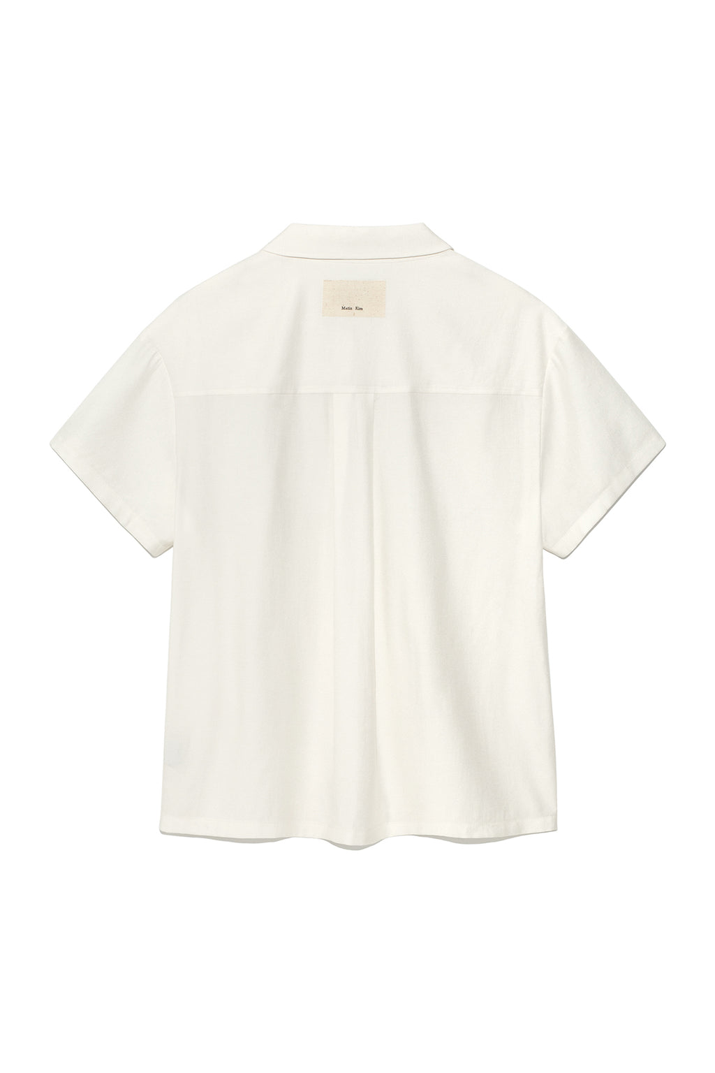 Matin Kim - Unbalance Collar Half Shirt (Ivory) product image 2 | TRAB K-Fashion Australia