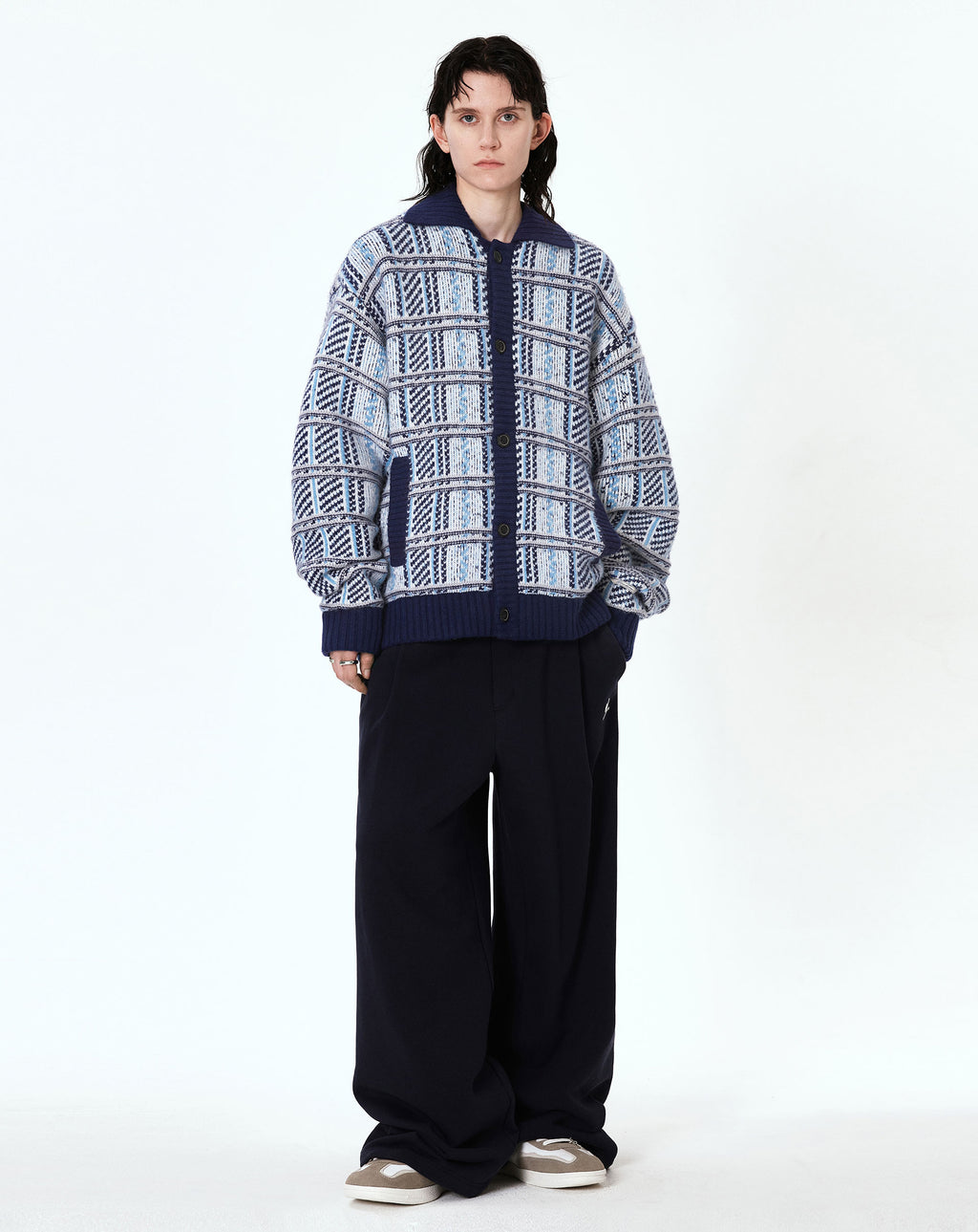 Ader Error - Lota cardigan (Sky blue) product image 1 | TRAB K-Fashion Australia