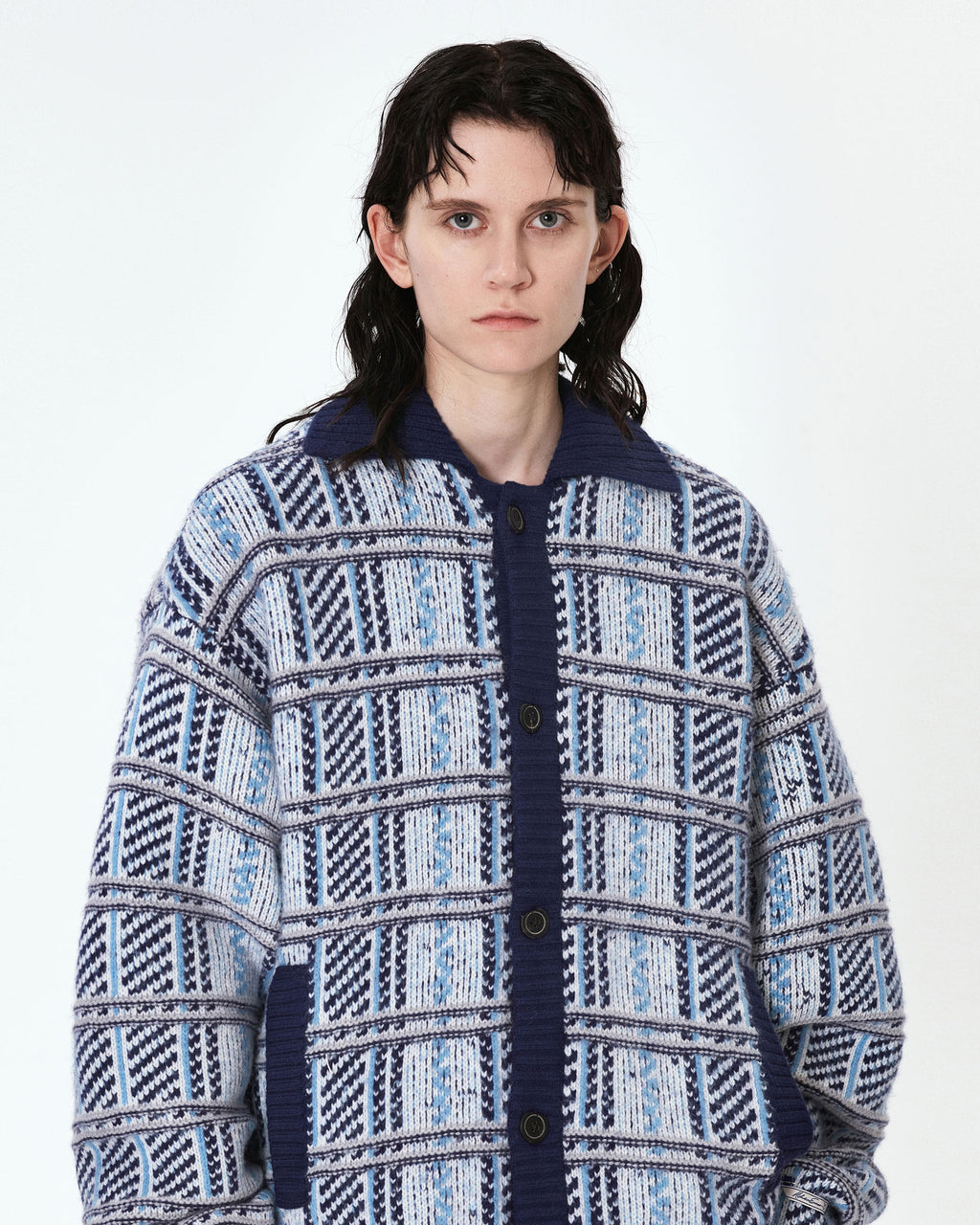 Ader Error - Lota cardigan (Sky blue) product image 2 | TRAB K-Fashion Australia