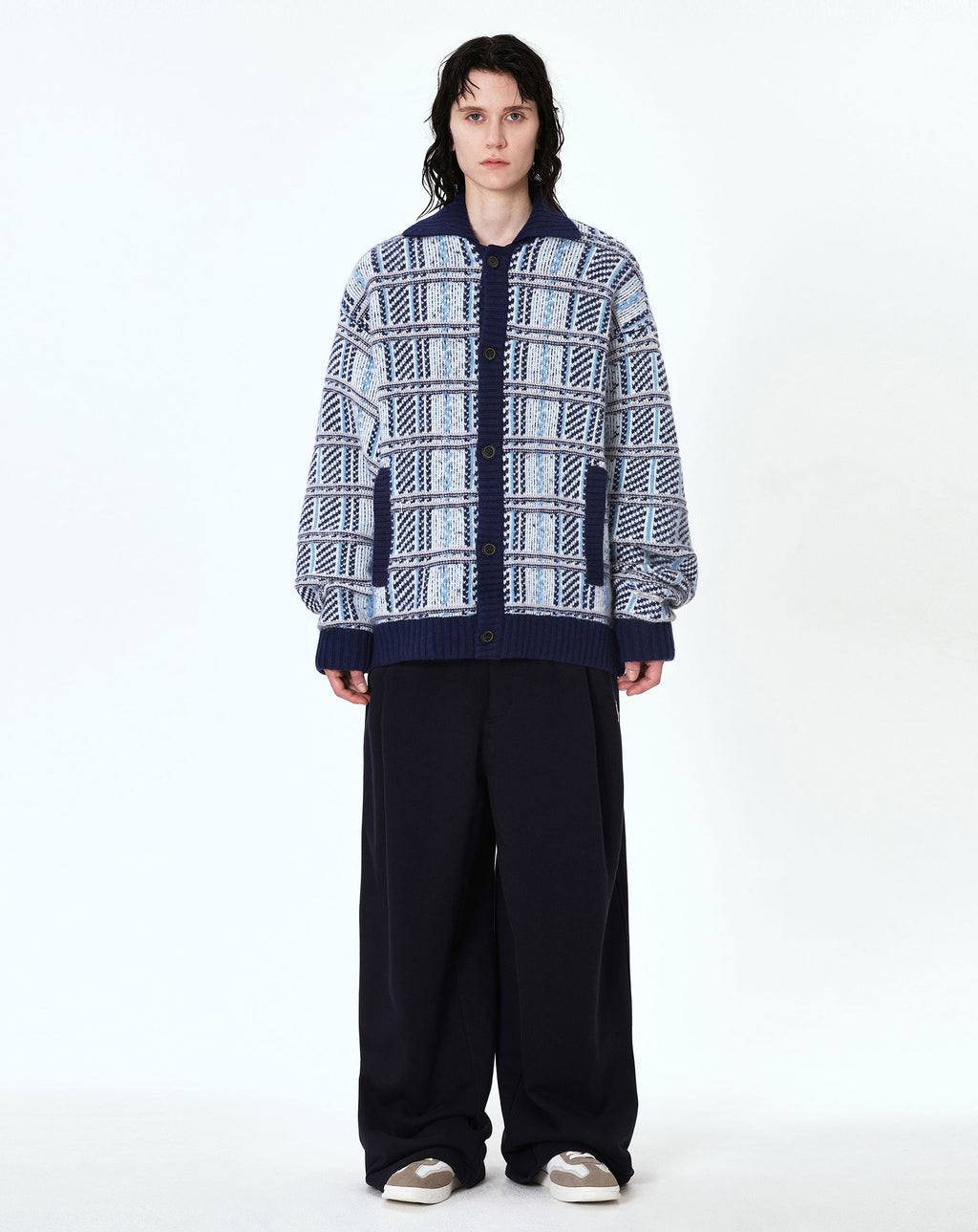 Ader Error - Lota cardigan (Sky blue) product image 3 | TRAB K-Fashion Australia