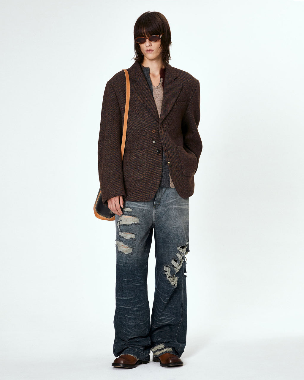 Ader Error - Urft blazer (Brown) product image 1 | TRAB K-Fashion Australia