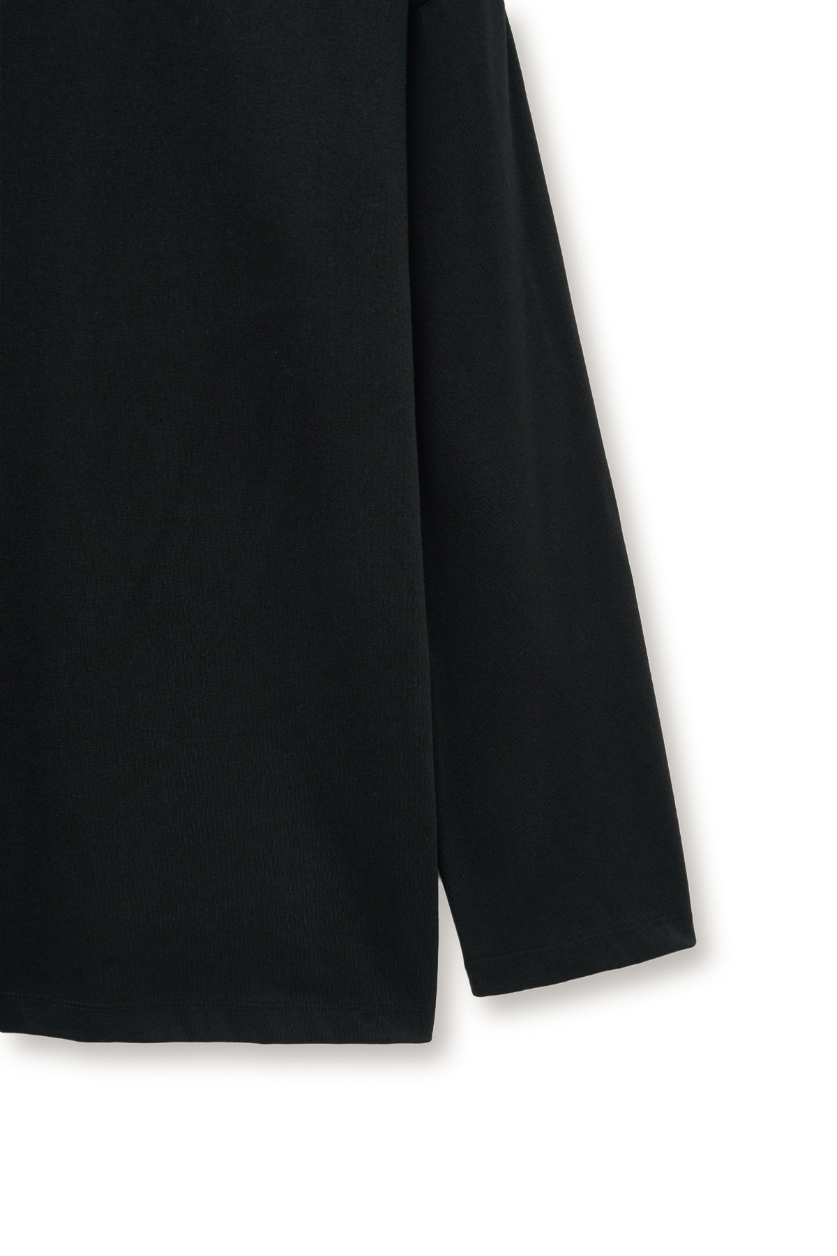 Matin Kim - Tuck Point Long Sleeve Top (Black) product image 4 | TRAB K-Fashion Australia