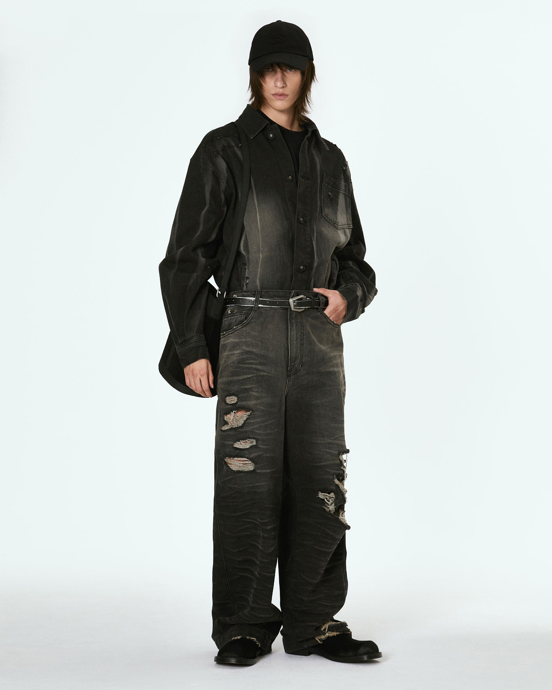 Ader Error - Rueta jeans (Noir) product image 2 | TRAB K-Fashion Australia