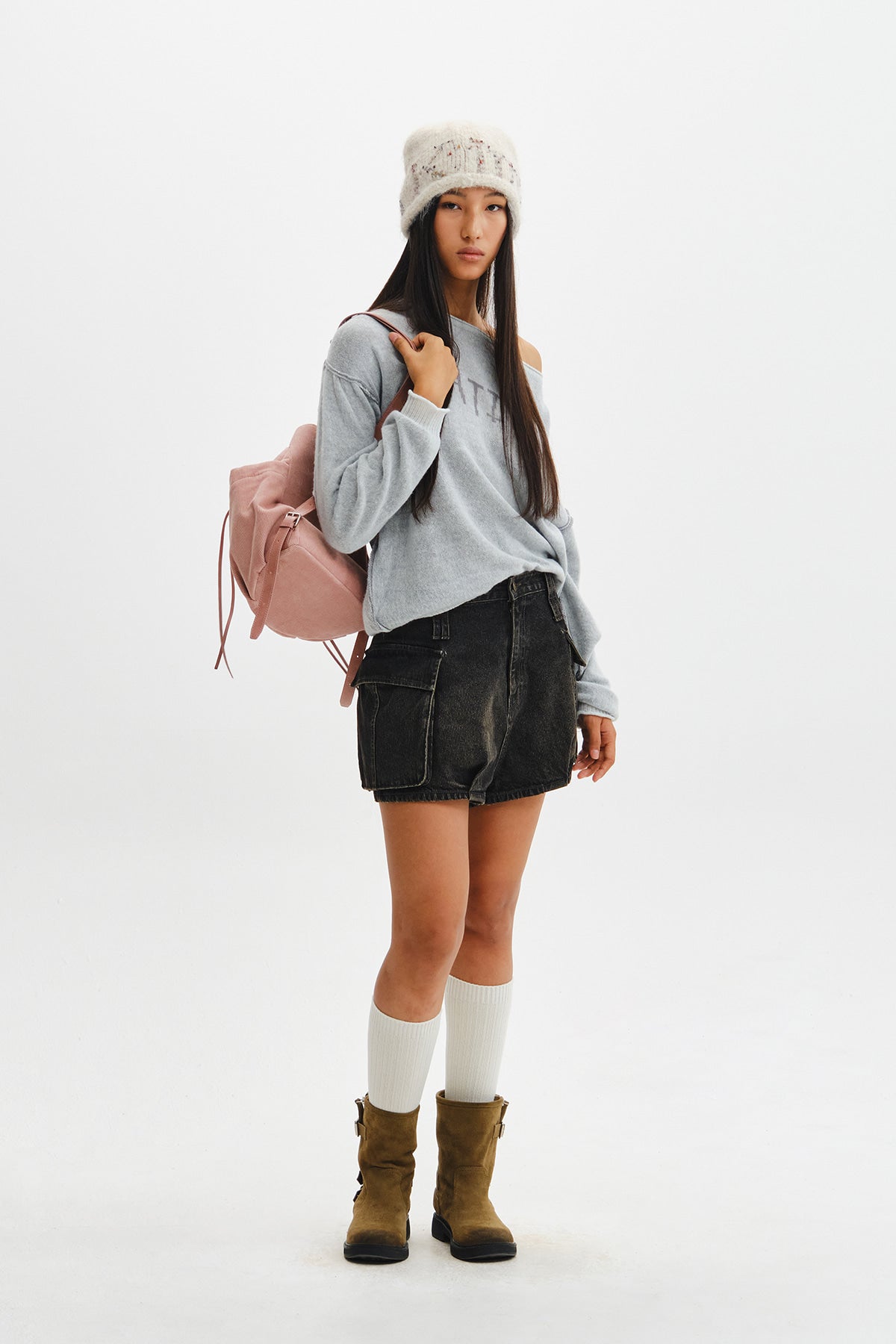 Matin Kim - Matin Dual Tone Knit Pullover (Mint) product image 11 | TRAB K-Fashion Australia