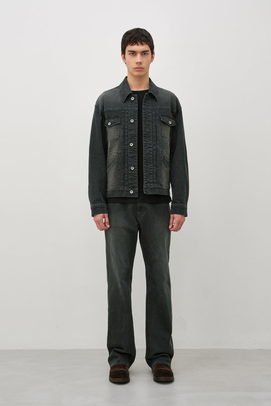 Insilence - Denim Ranch Jacket (Khaki) product image 1 | TRAB K-Fashion Australia