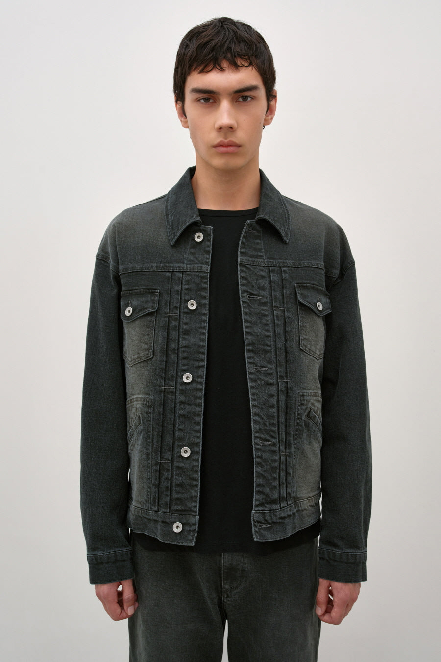 Insilence - Denim Ranch Jacket (Khaki) product image 3 | TRAB K-Fashion Australia