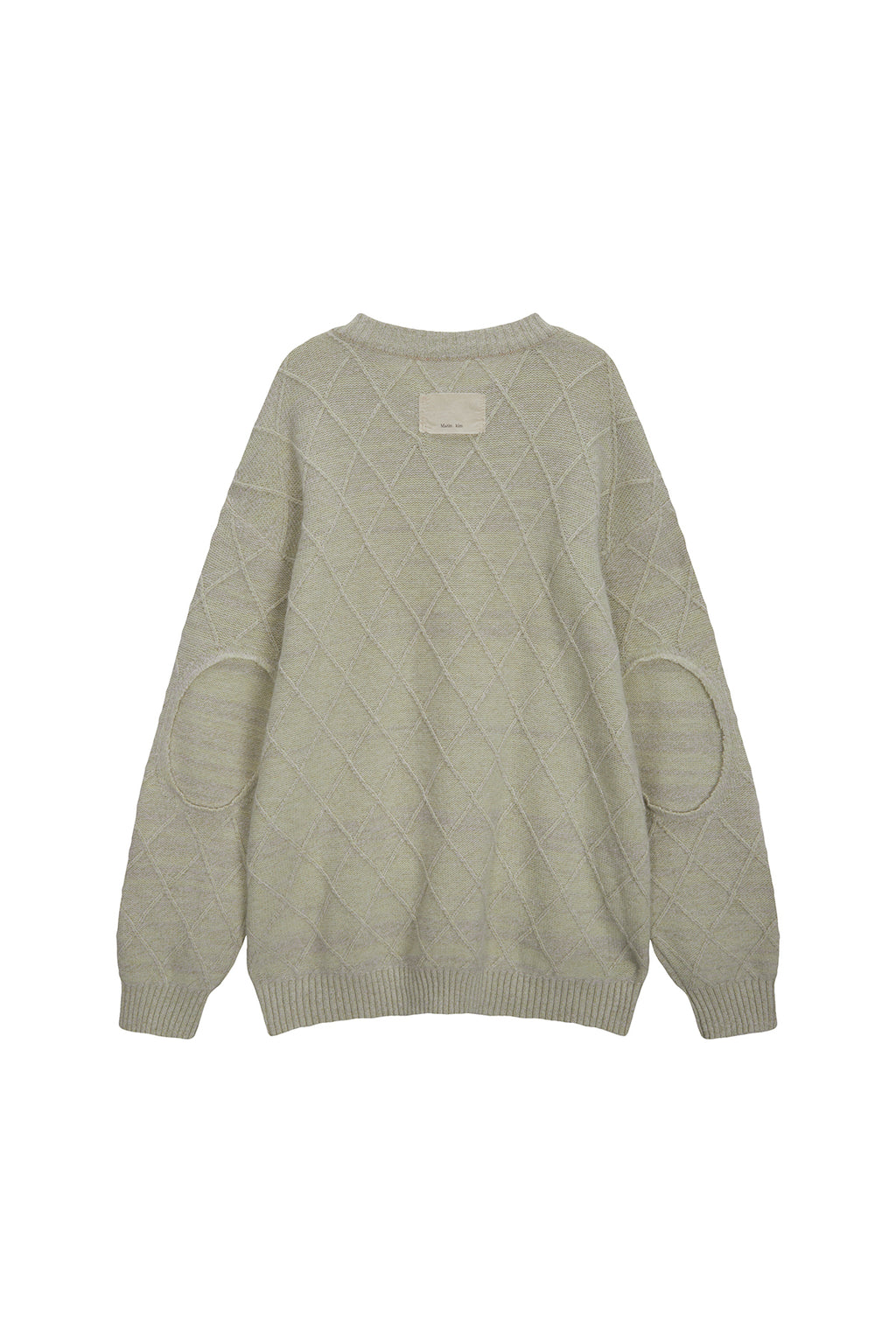 Matin Kim - Arm Patch Knit Pullover (Light Green) product image 2 | TRAB K-Fashion Australia