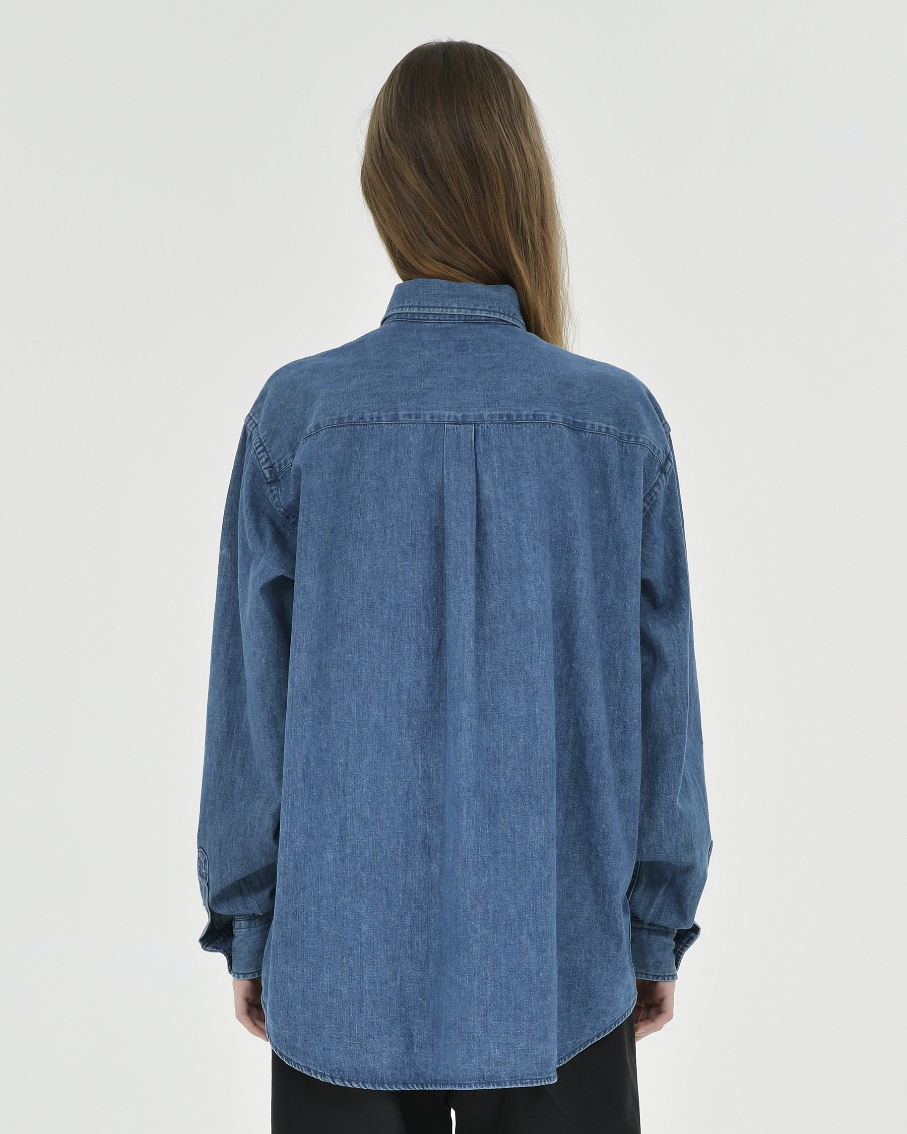 Brownyard - Button Down Denim Shirt (Blue) product image 3 | TRAB K-Fashion Australia