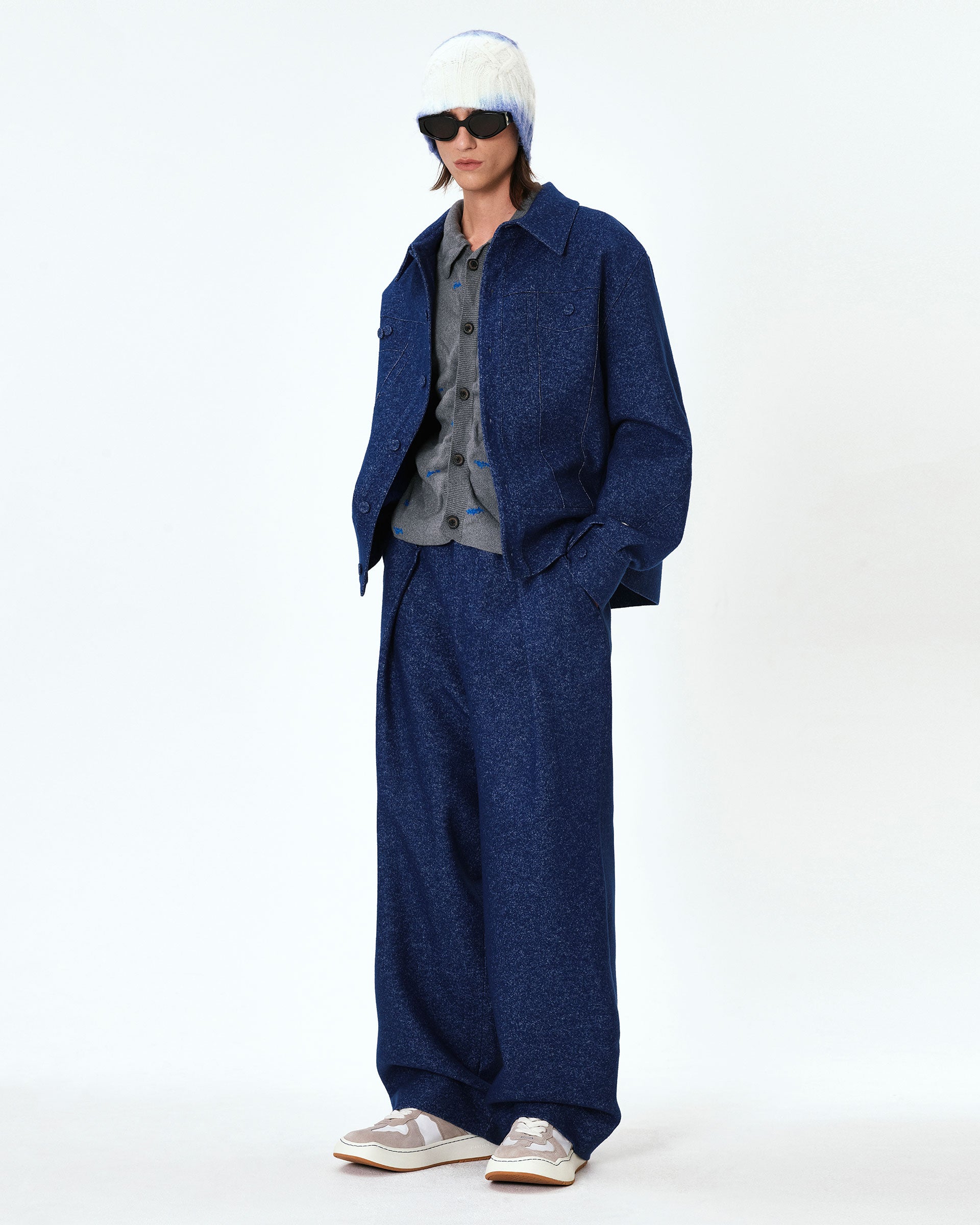 Ader Error - Banqu trousers (Blue) product image 1 | TRAB K-Fashion Australia