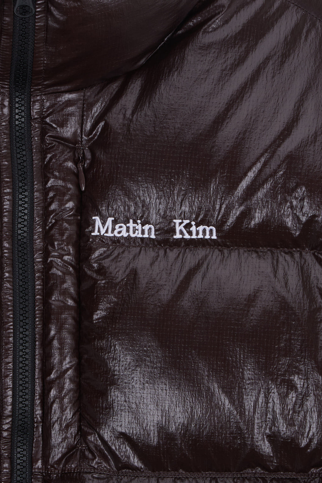 Matin Kim - Small Logo Volume Down Jumper (Dark Brown) product image 4 | TRAB K-Fashion Australia
