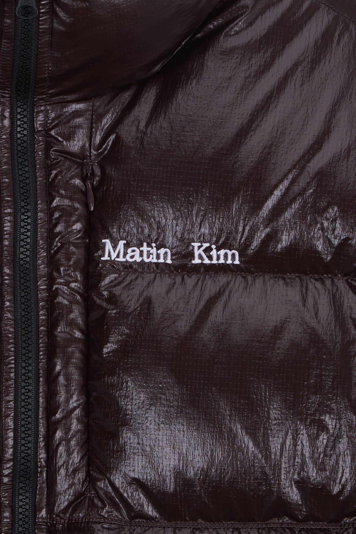 Matin Kim - Small Logo Volume Down Jumper (Dark Brown) product image 4 | TRAB K-Fashion Australia