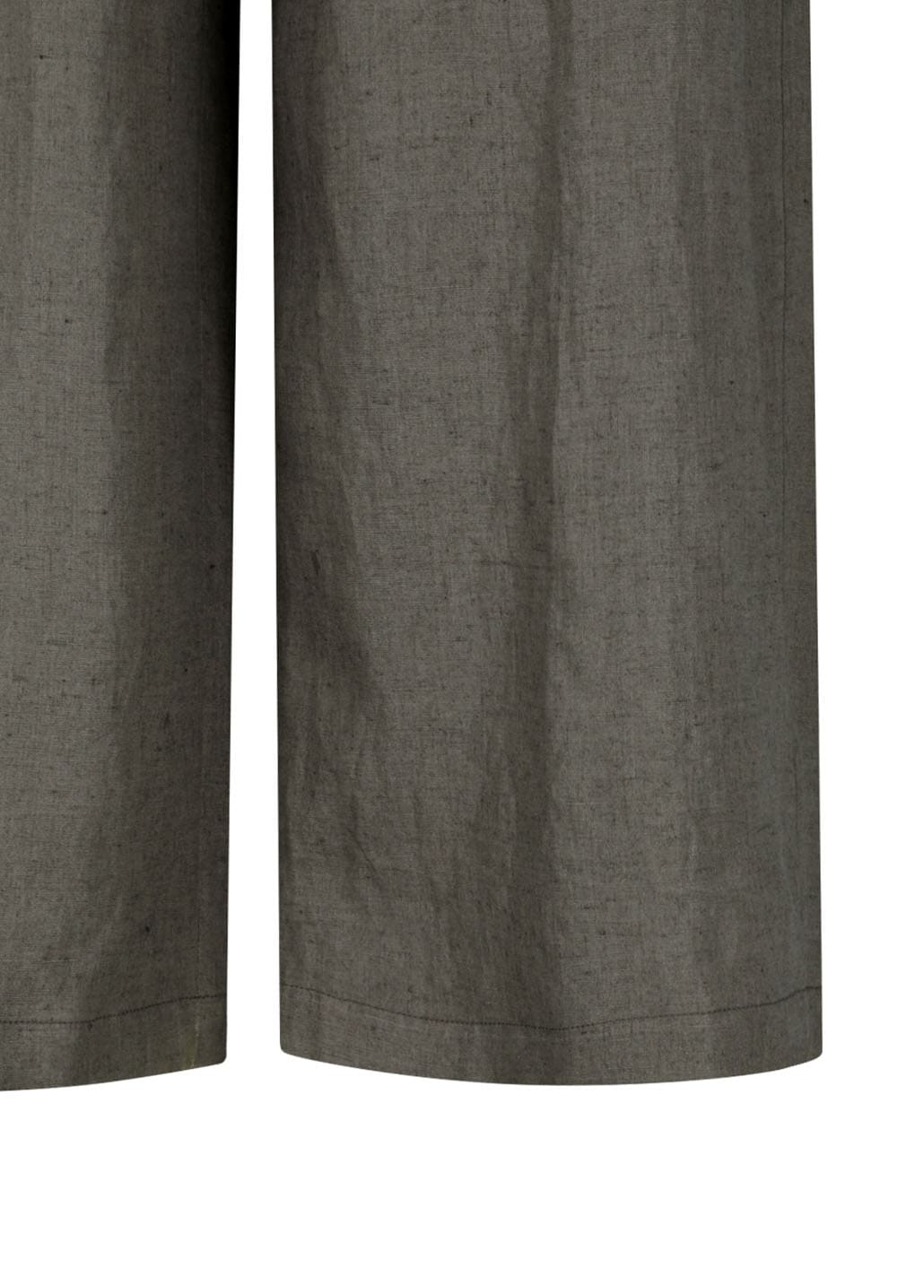 Amomento - Linen Two Tuck Wide Pants (Khaki) product image 10 | TRAB K-Fashion Australia